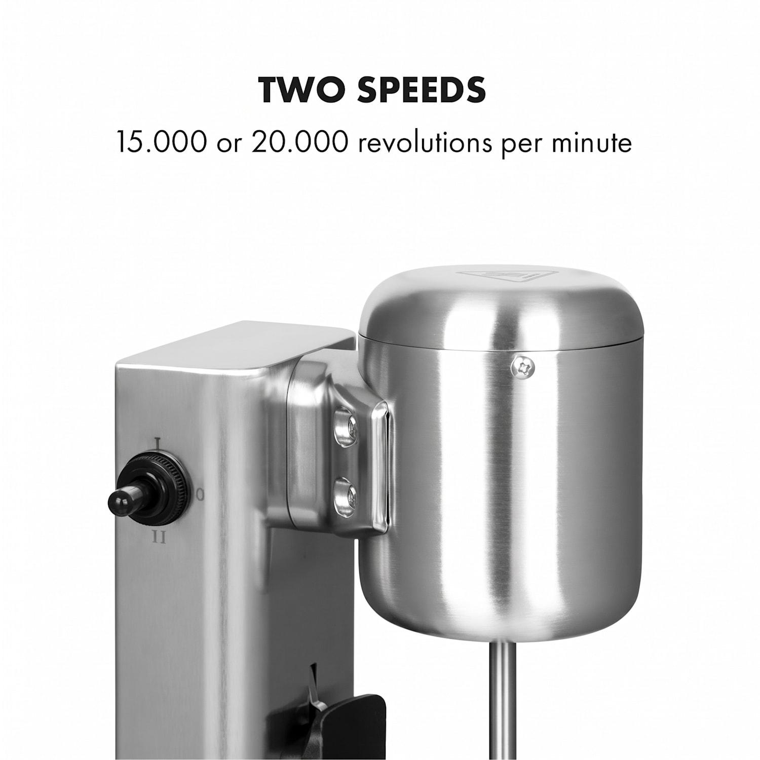 Kraftpaket Pro Milkshake Mixer Protein Shake 80W Stainless Steel Silver 80 W