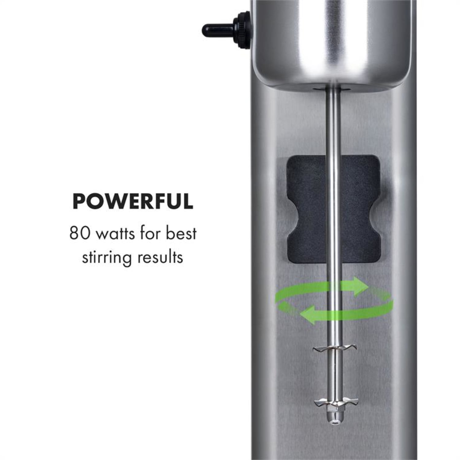 Kraftpaket Pro milkshake-mixer proteïneshake 80W roestvrij staal zilver