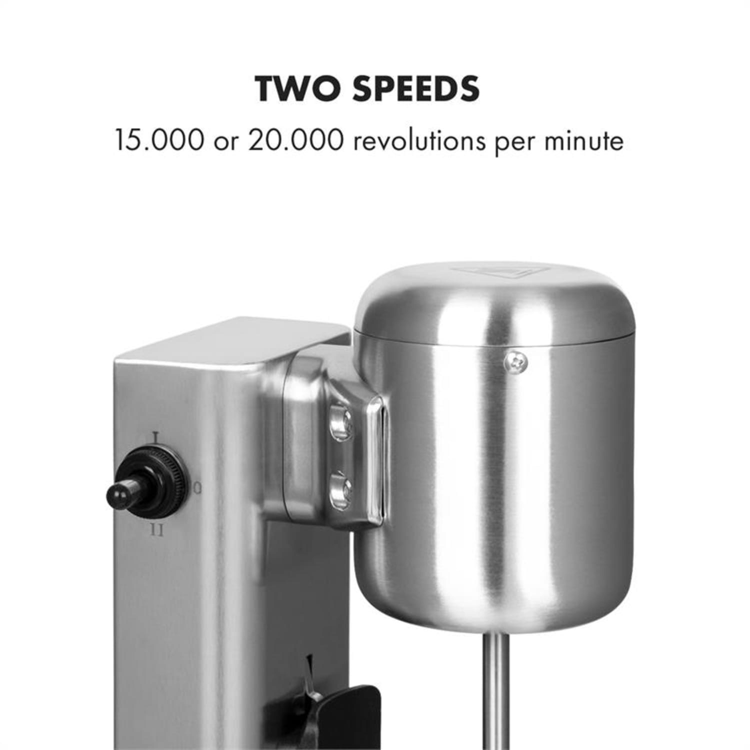 Kraftpaket Pro milkshake-mixer proteïneshake 80W roestvrij staal zilver