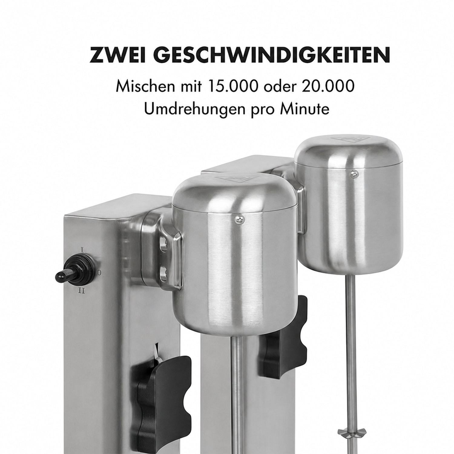 Kraftpaket II Pro Doppio Mixer per Frullati Proteici 160W Acciaio Inox 160 W