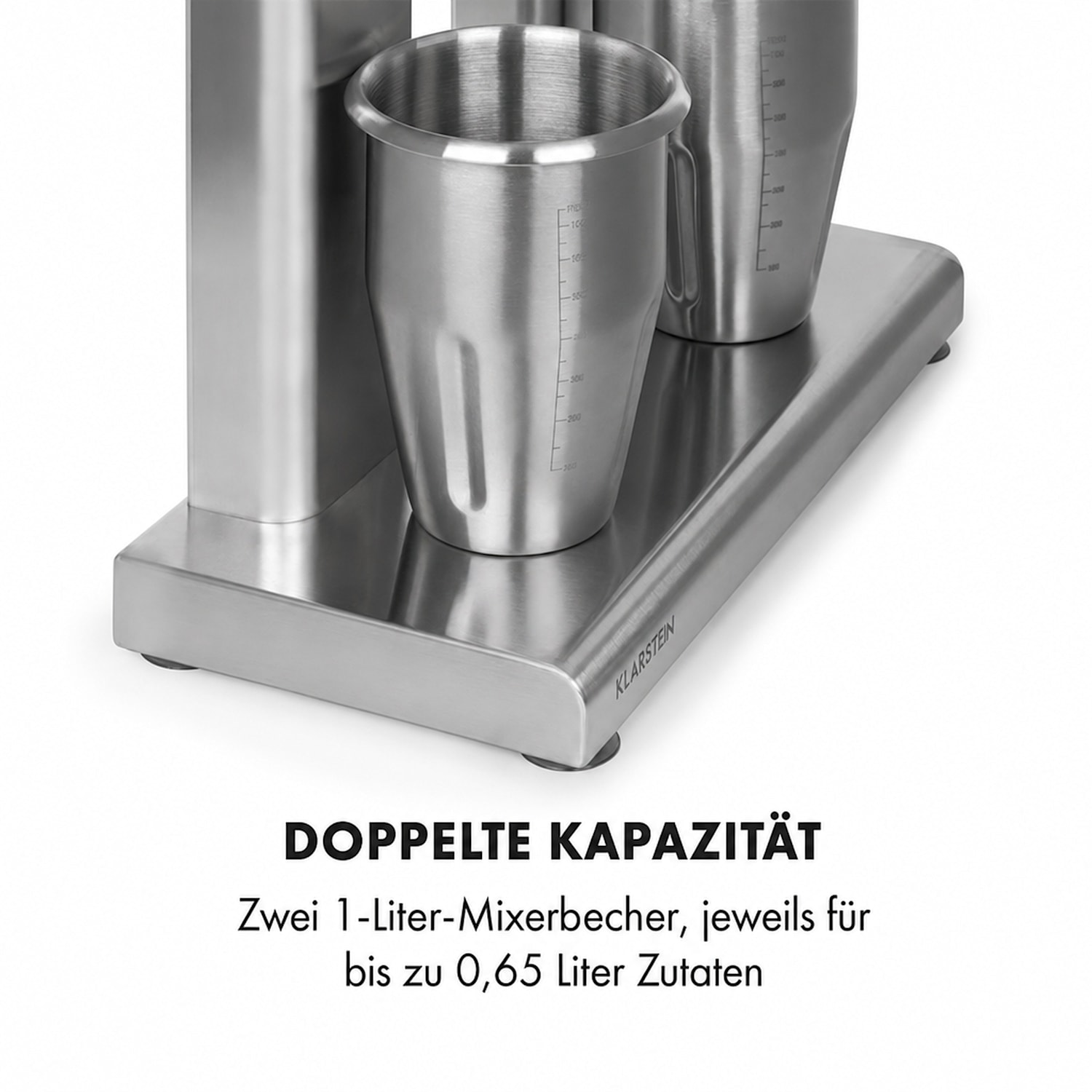 Kraftpaket II Pro Doppio Mixer per Frullati Proteici 160W Acciaio Inox 160 W