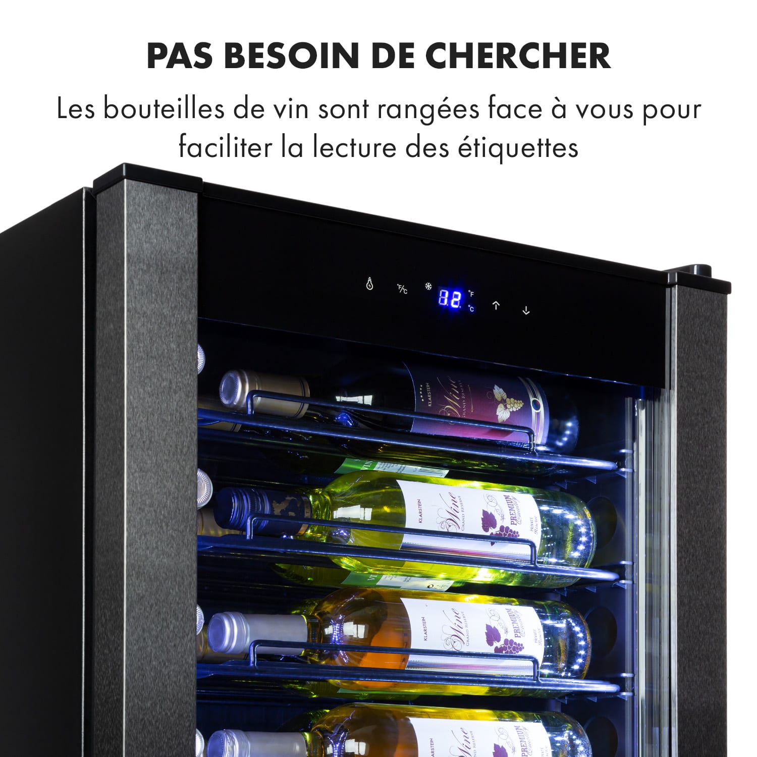 Vinomatica 36 Uno Cave à vin 95 l Panneau de commande tactile 85 W 4-18 °C 