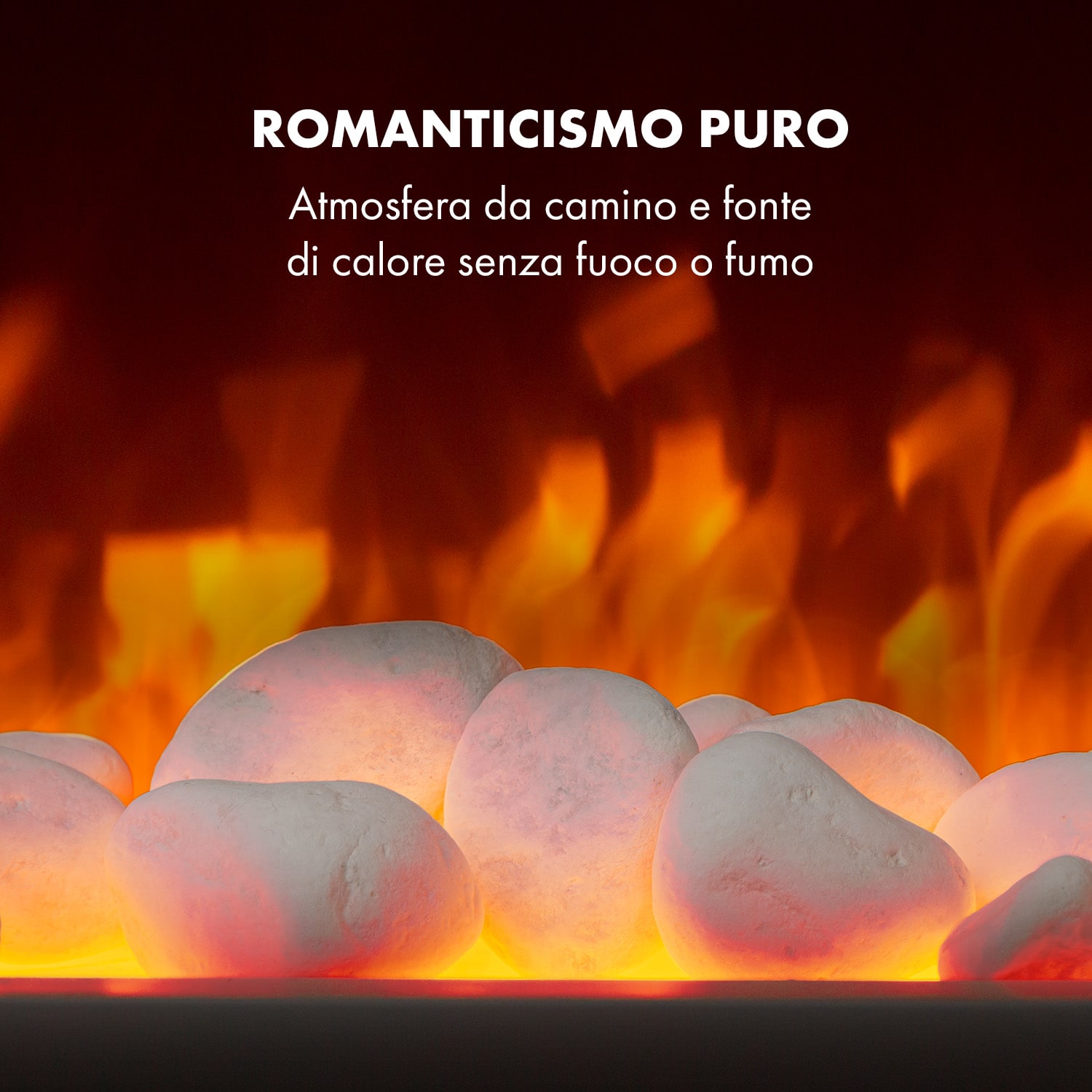 Studio 1 - Camino elettrico, 1000/2000 W, LED, 10-30 °C, timer settimanale 