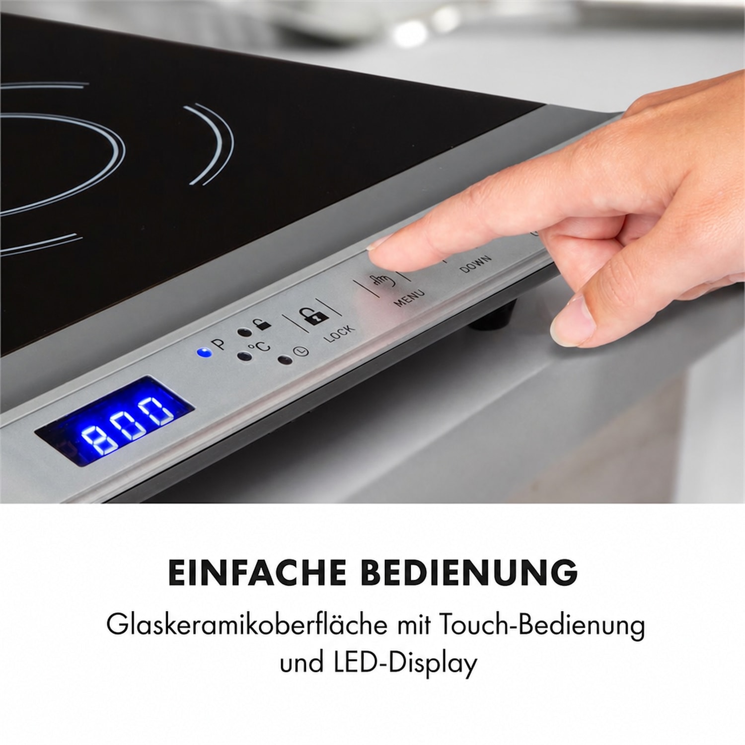 Cucinata Induktionskochfeld 3100W 10 Leistungsstufen 200-1300W 