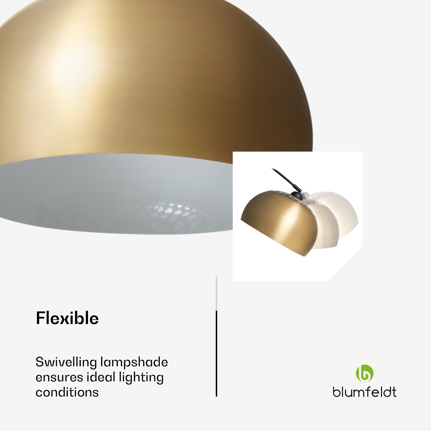 Amara booglamp vergulde kap marmeren voet E27 stroomsnoer: 2 m goud Goud