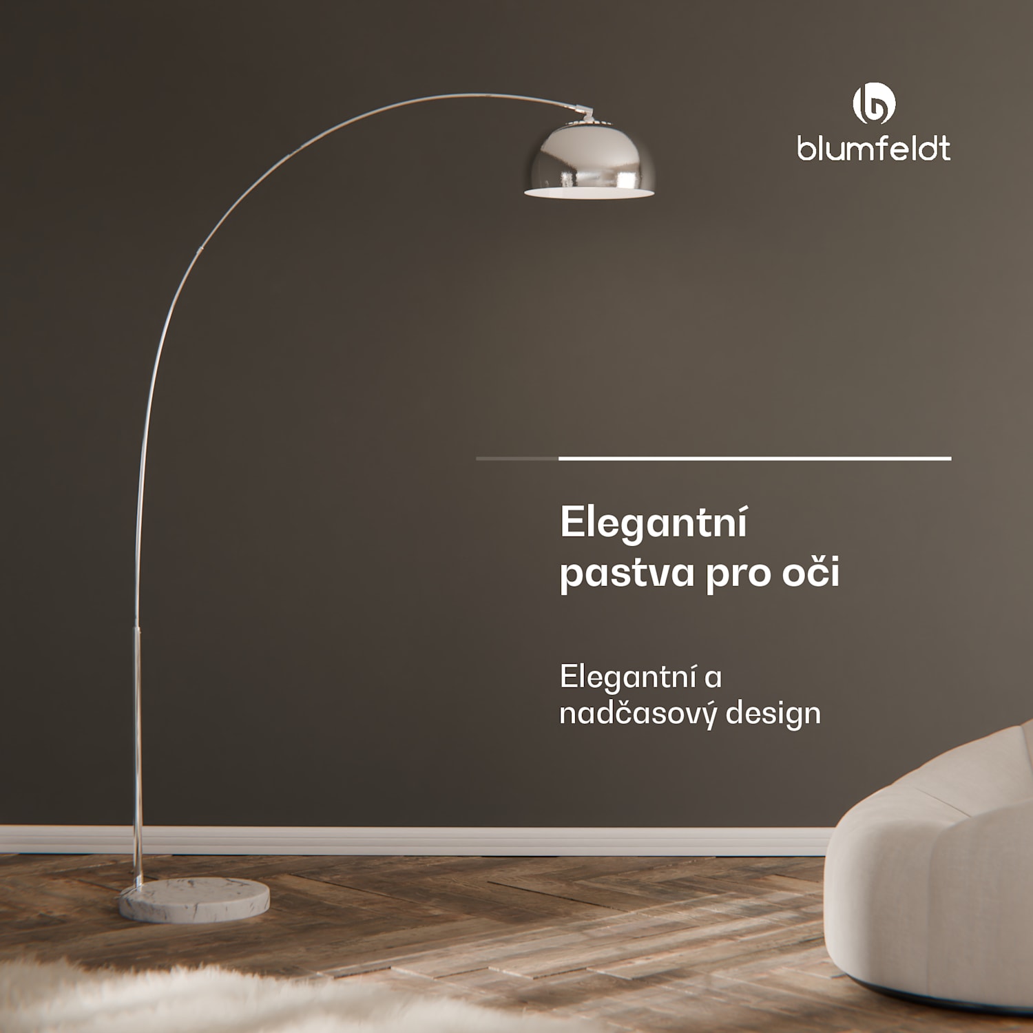 Nael, oblouková lampa, stříbrné stínidlo, mramorový podstavec, E27, síťový kabel: 2 m, stříbrný 