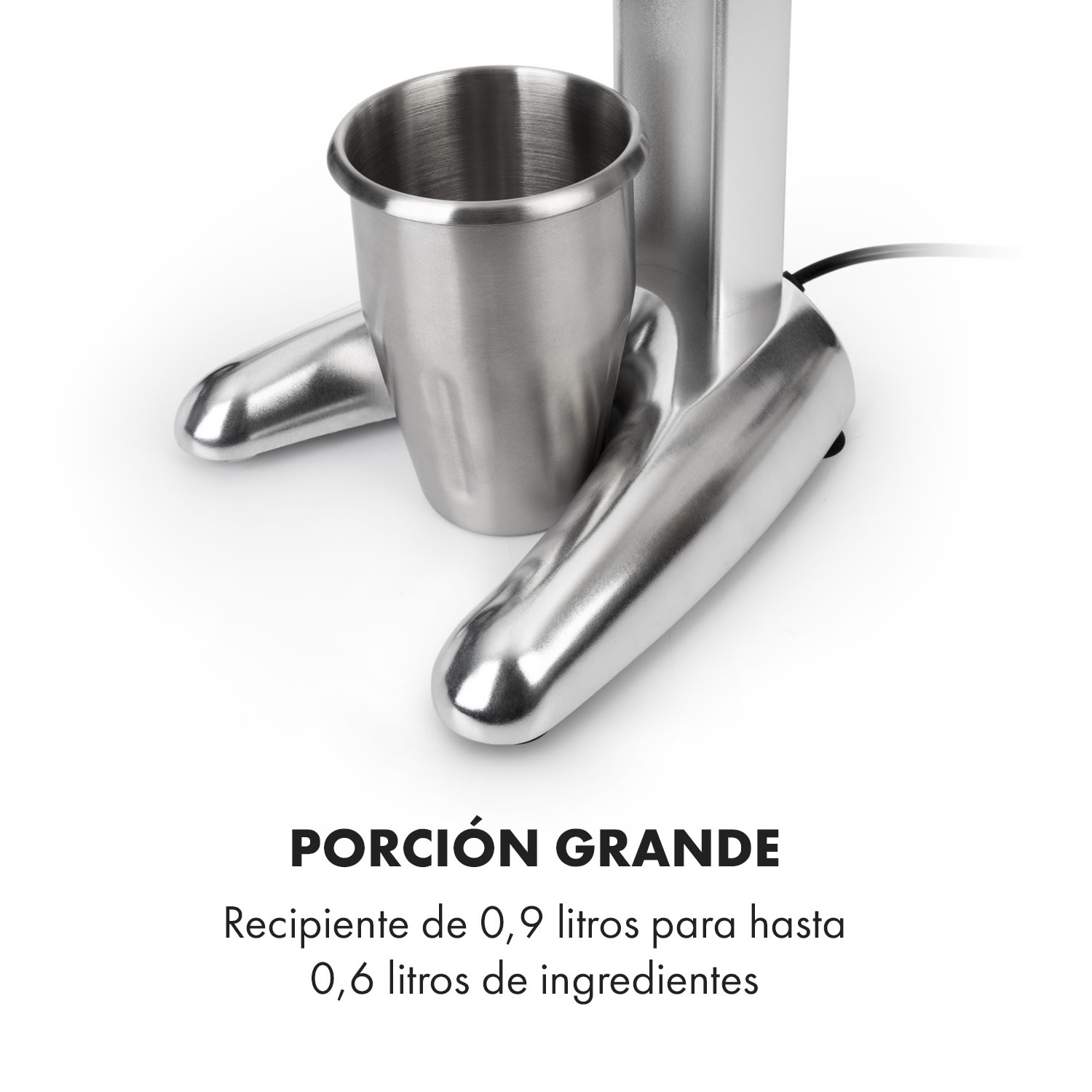 Pro Kraftprotz licuadora para leche y batidos proteicos 300 W continuo acero inoxidable 
