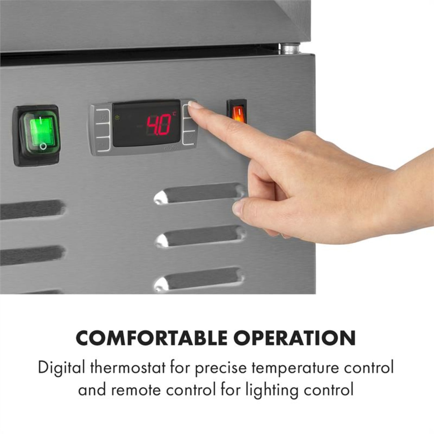 Berghain Pro drankkoelkast 278l interne verlichting 210W 2-8°C rvs 278 ltr