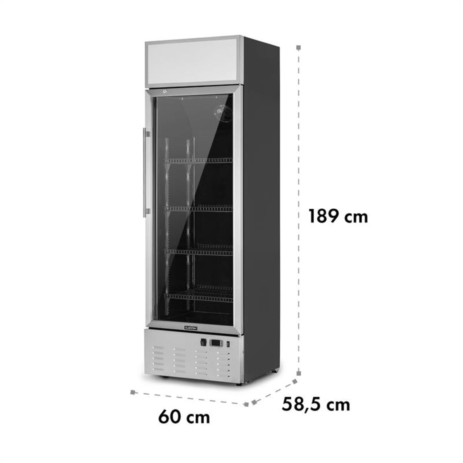 Berghain Pro drankkoelkast 278l interne verlichting 210W 2-8°C rvs 278 ltr