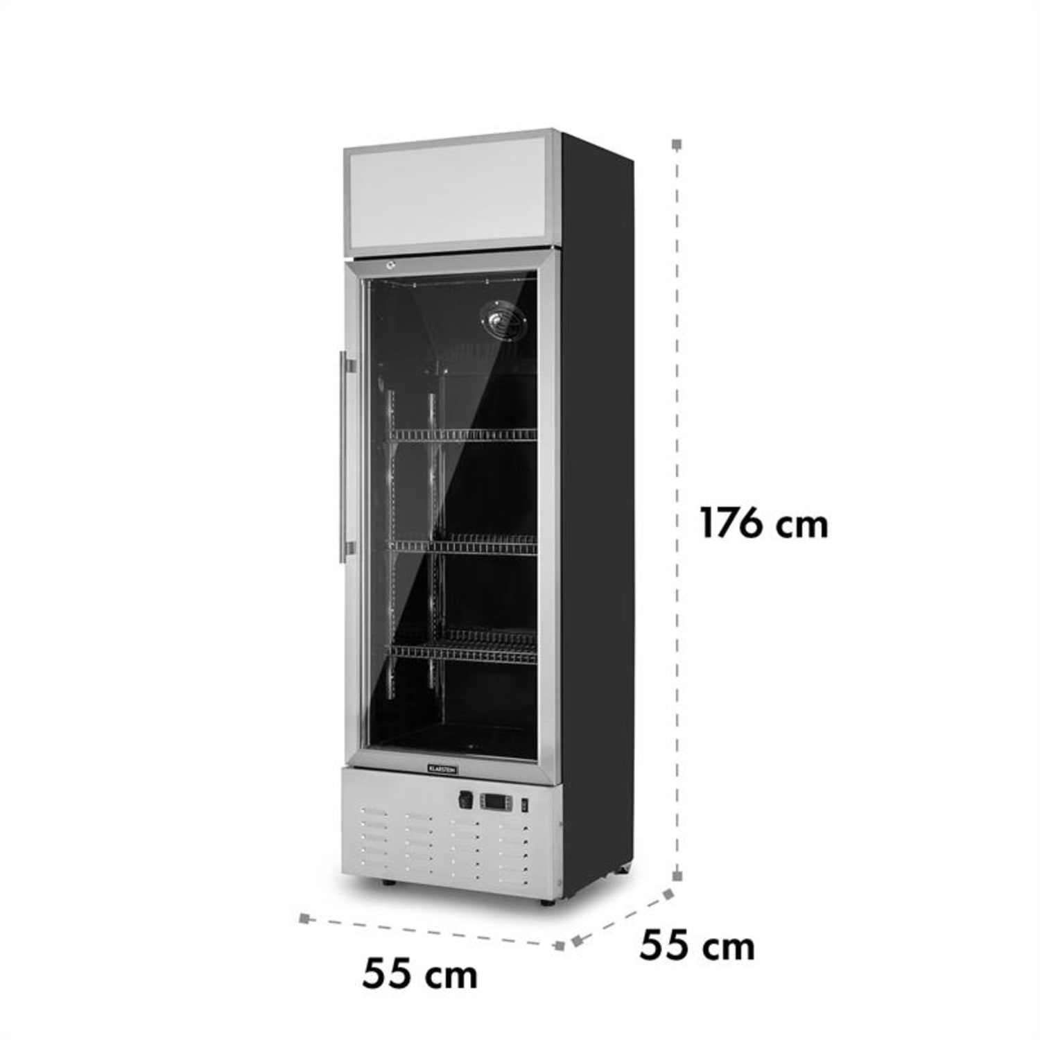Berghain Pro drankenkoelkast 188l RGB-binnenverlichting 162W RVS 188 ltr