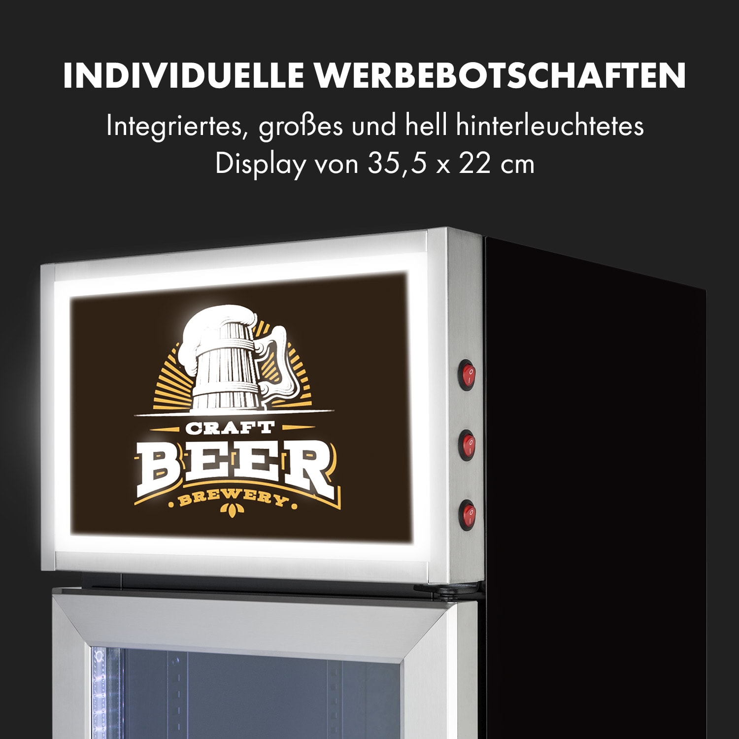 Berghain Pro Réfrigérateur à boissons 160L 230W 2 à 8°C LED - inox 160 L