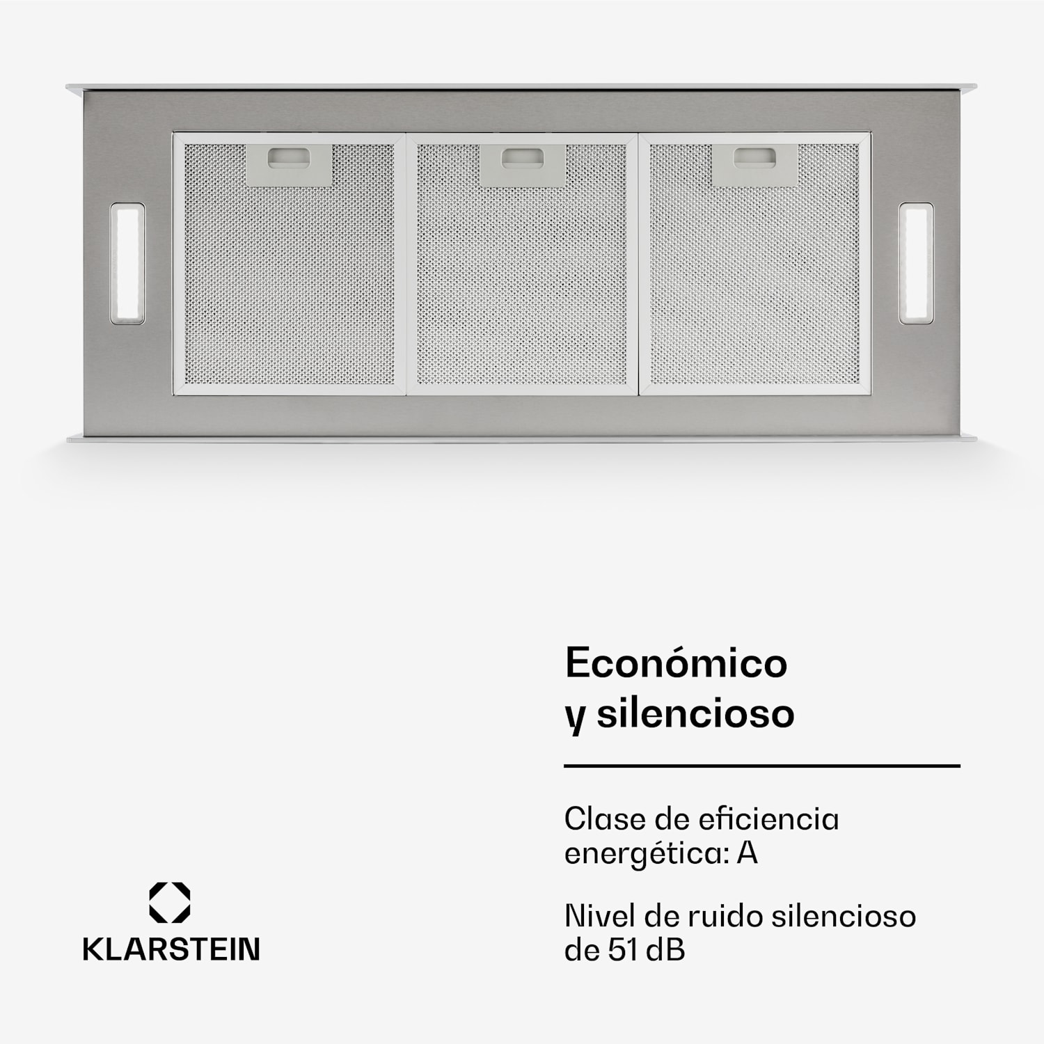 Kronleuchter XL extractor para isla 90cm circulación de aire 590m2/h iluminación LED táctil blanco Blanco