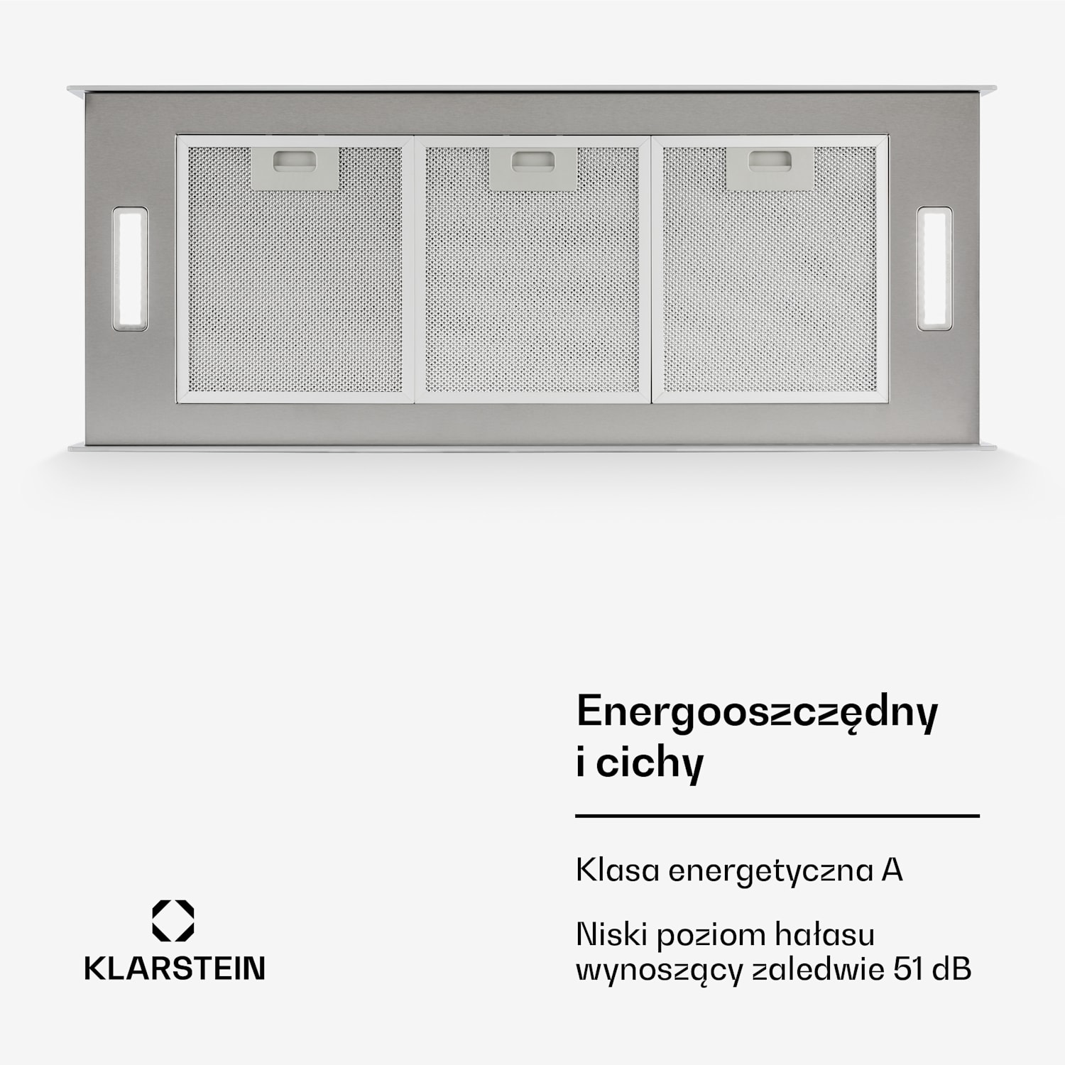 Kronleuchter XL, okap kuchenny wyspowy, 90 cm, 590 m³/h, LED, panel dotykowy, kolor biały Biały