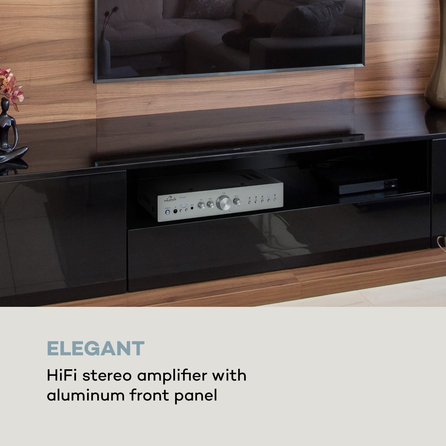 AV2-CD608BT, HiFi стерео усилвател, 4 x 100 W RMS, BT, цифров оптичен вход 