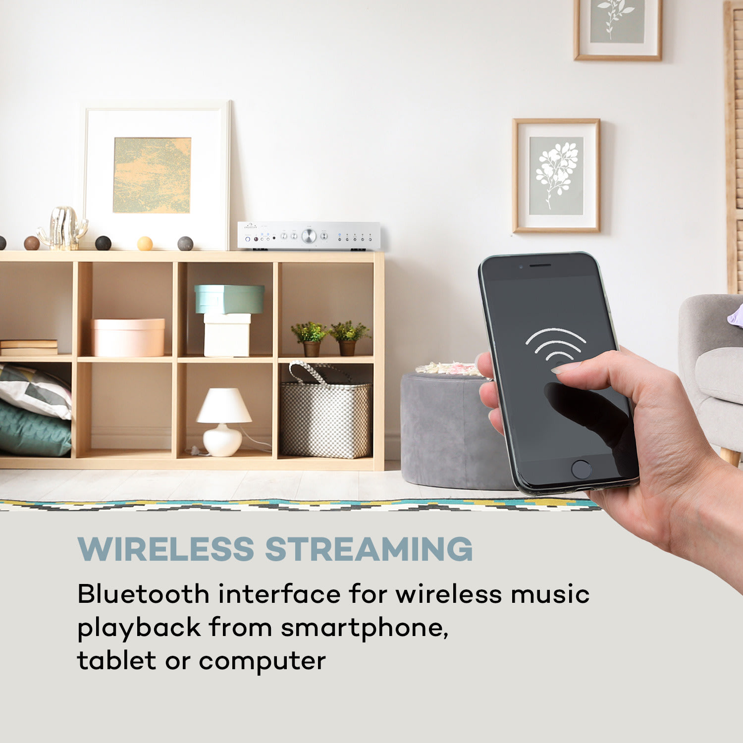 AV2-CD608BT, HiFi стерео усилвател, 4 x 100 W RMS, BT, цифров оптичен вход 