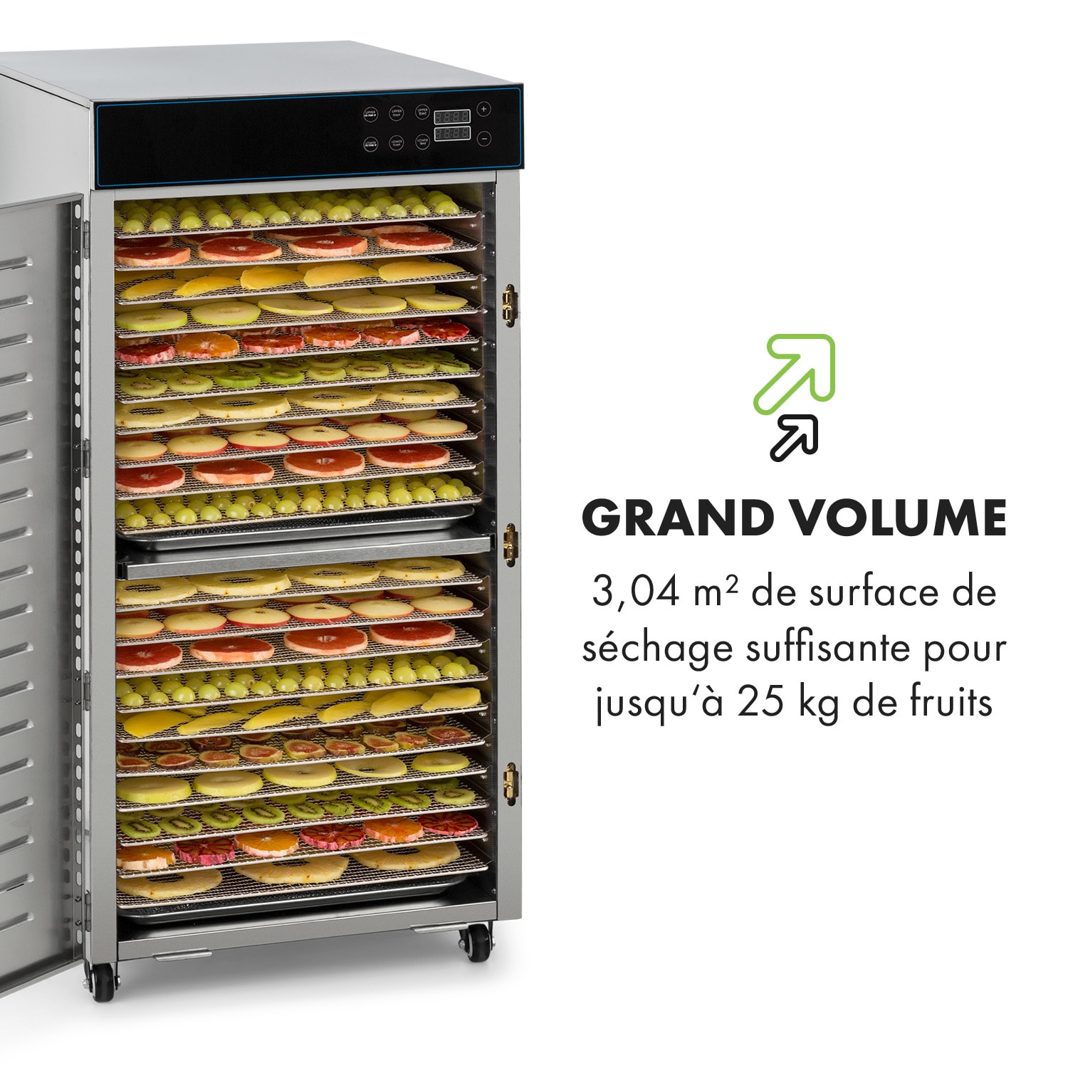 Master Jerky 300 Déshydrateur alimentaire 2000 W 40-90 ° C 24 h minute 20 étages