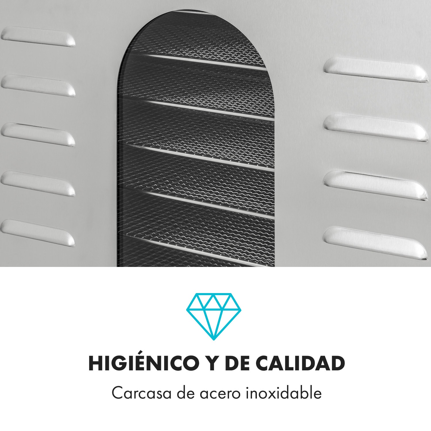 Master Jerky 500 Deshidratador 3000W 40-90 °C  temporizador 24h acero inoxidable color plateado 32 bandejas