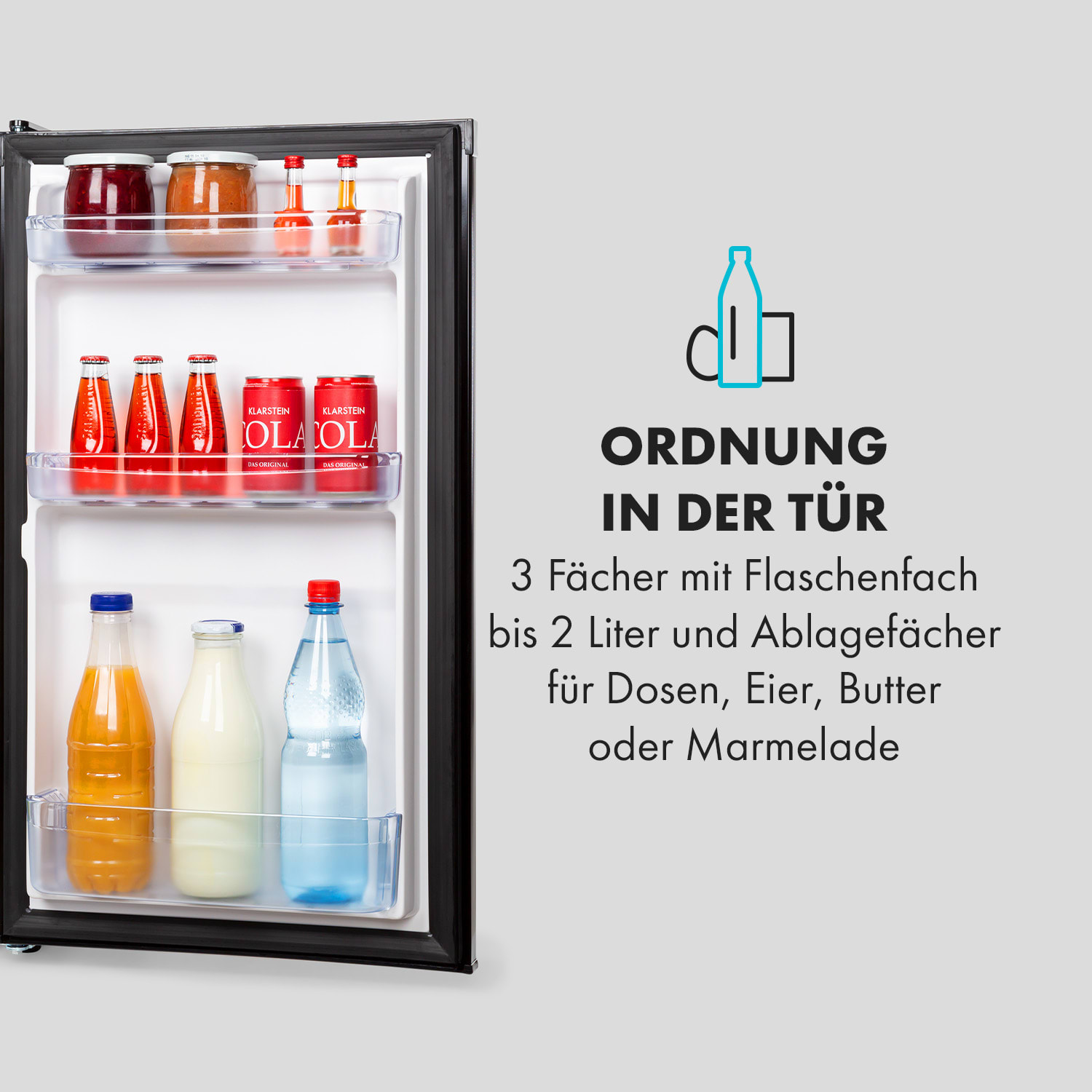 Cool Cousin Kühl-Gefrier-Kombination 70/11 Liter 40 dB Schwarz