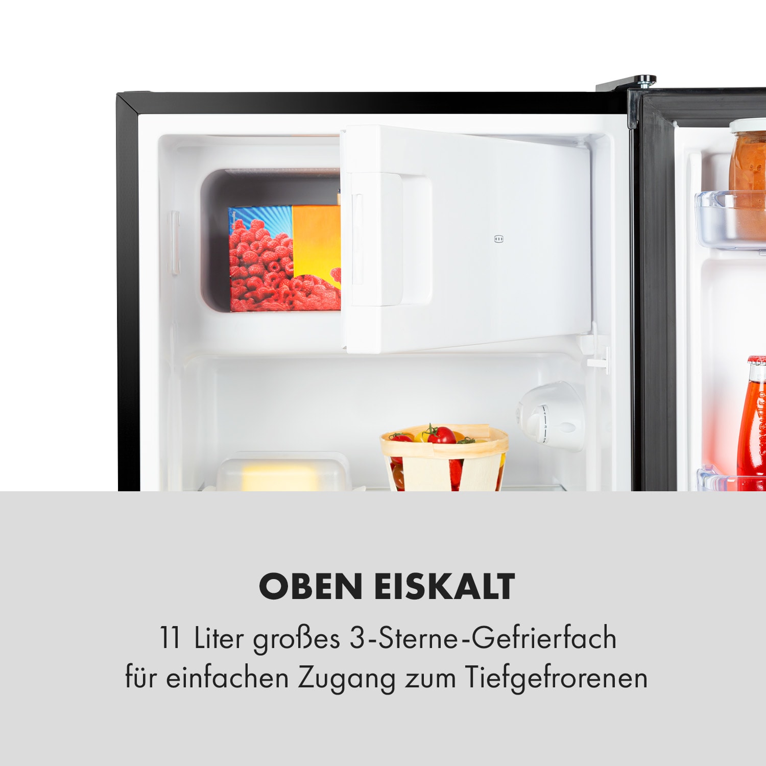 Cool Cousin Kühl-Gefrier-Kombination 70/11 Liter 40 dB Schwarz