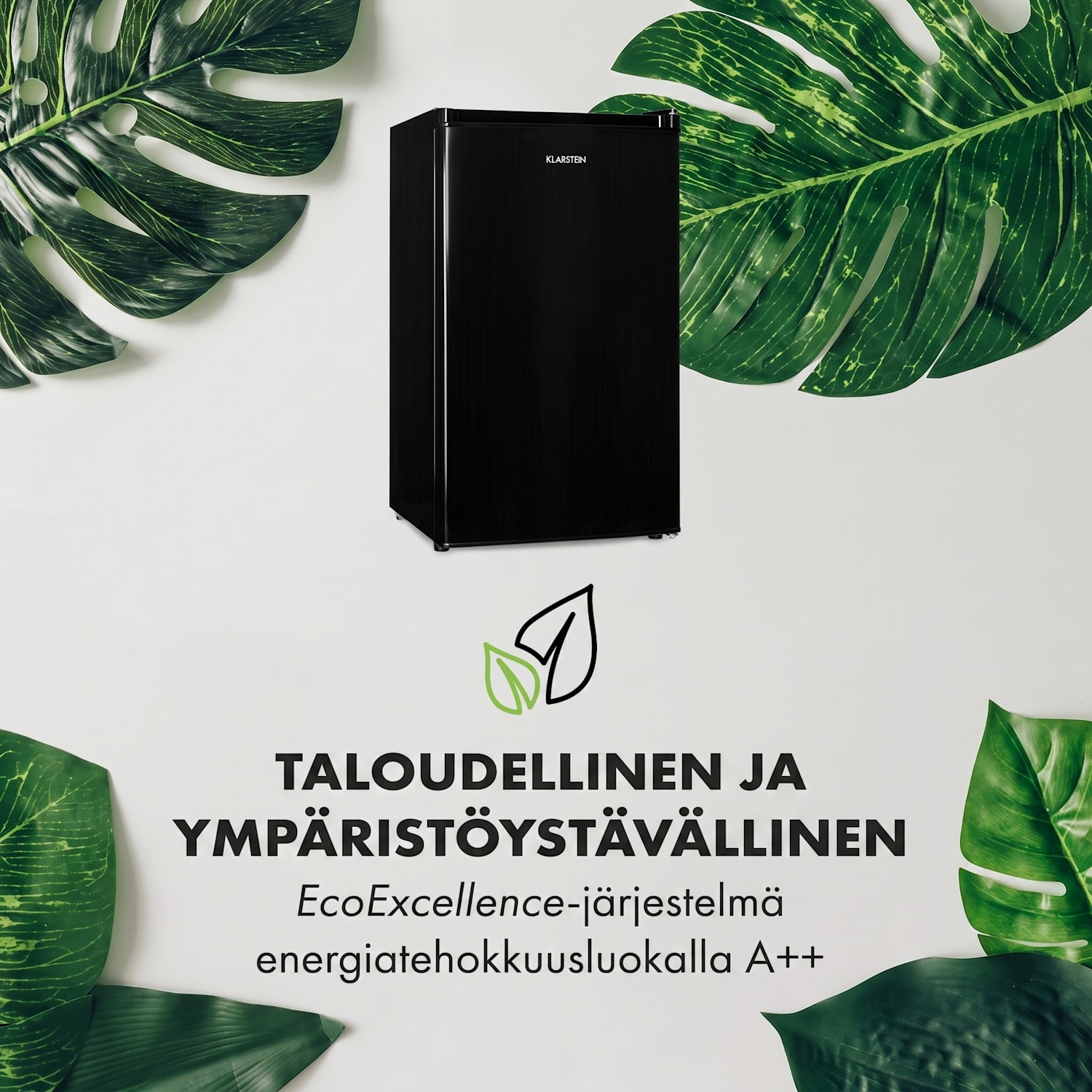 Cool Cousin -jääkaappipakastin 70/11 litraa 40 dB Musta