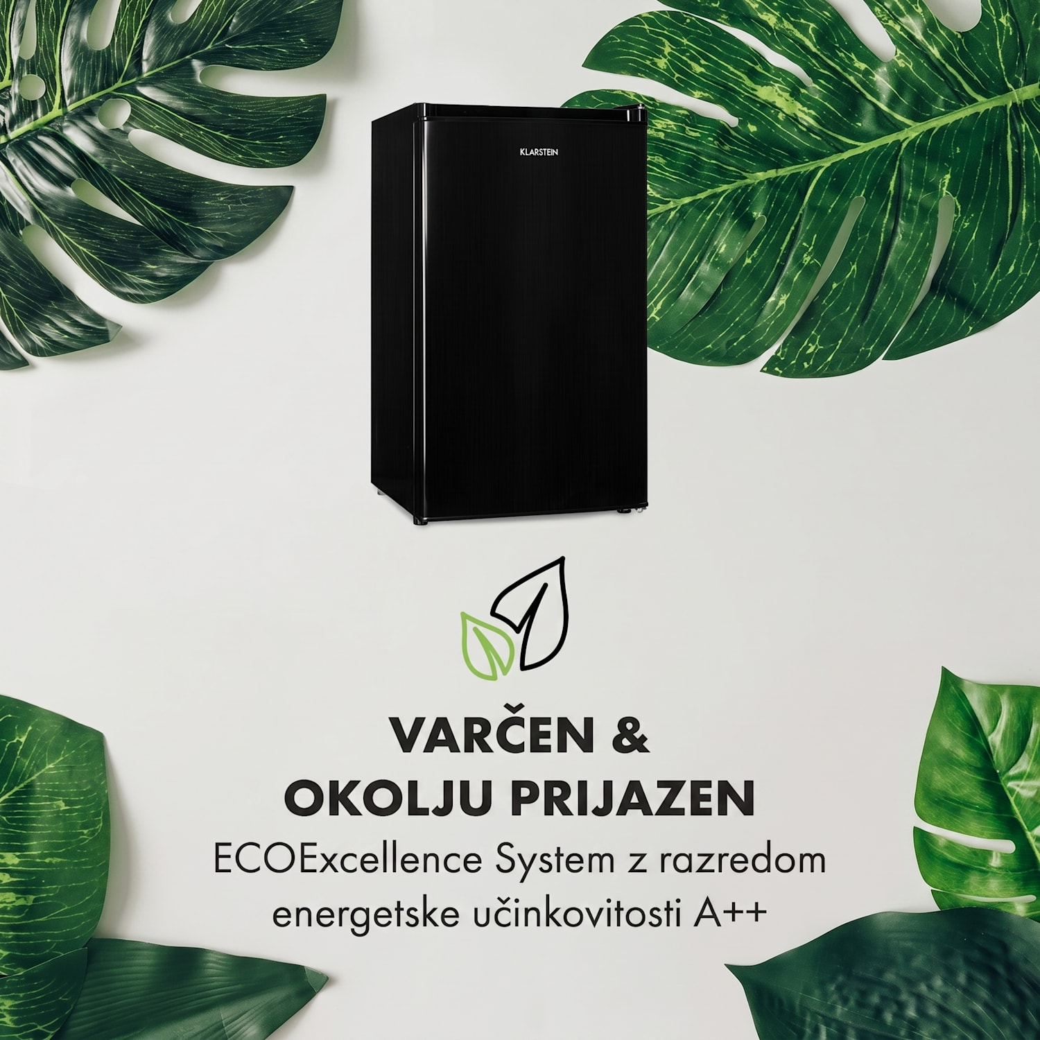 Cool Cousin, hladilnik z zamrzovalnikom, 70/11 litrov, 40 dB, E, črna Črna