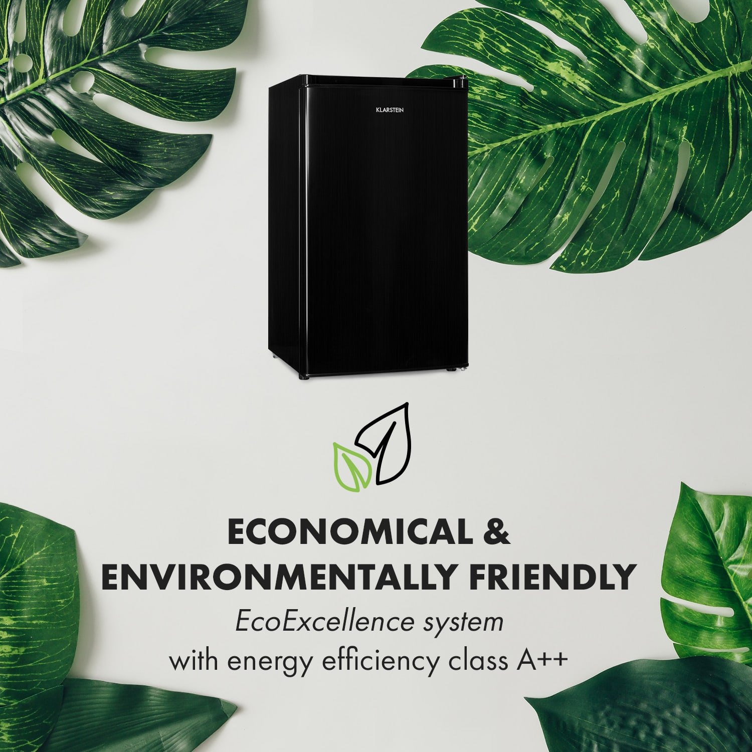 Cool Cousin, frigider cu congelator, 70/11 litri, 40 dB, E, negru Negru