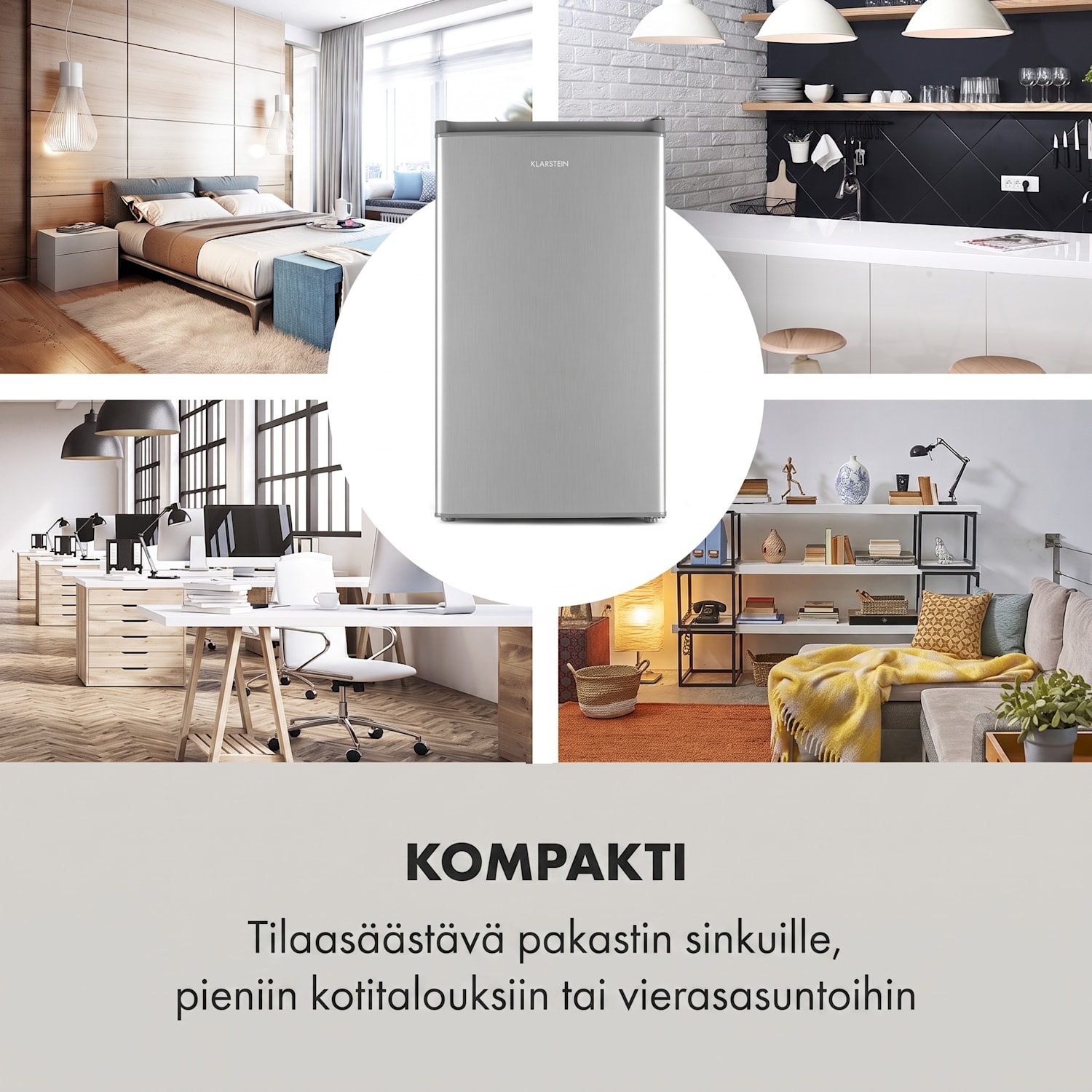 Garfield Eco L -pakastin 64 litraa 80 W 40 dB 3 laatikkoa 