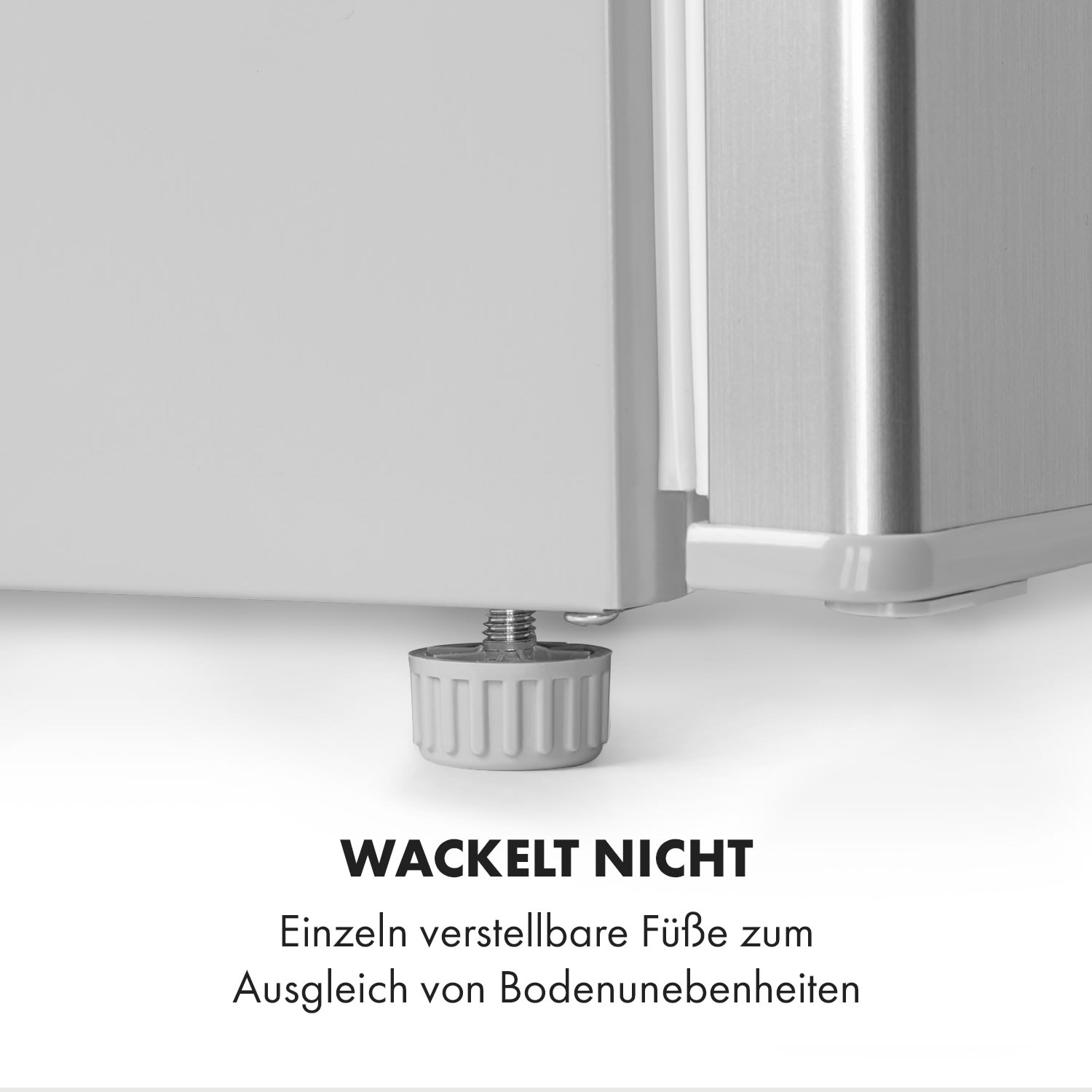 Hudson Kühlschrank 88 Liter Crisperfach Kompressor Silber
