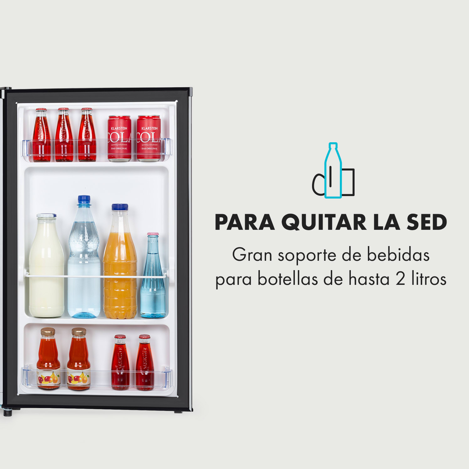 Hudson Frigorífico de 88 litros con compartimento Crisper y compresor Negro