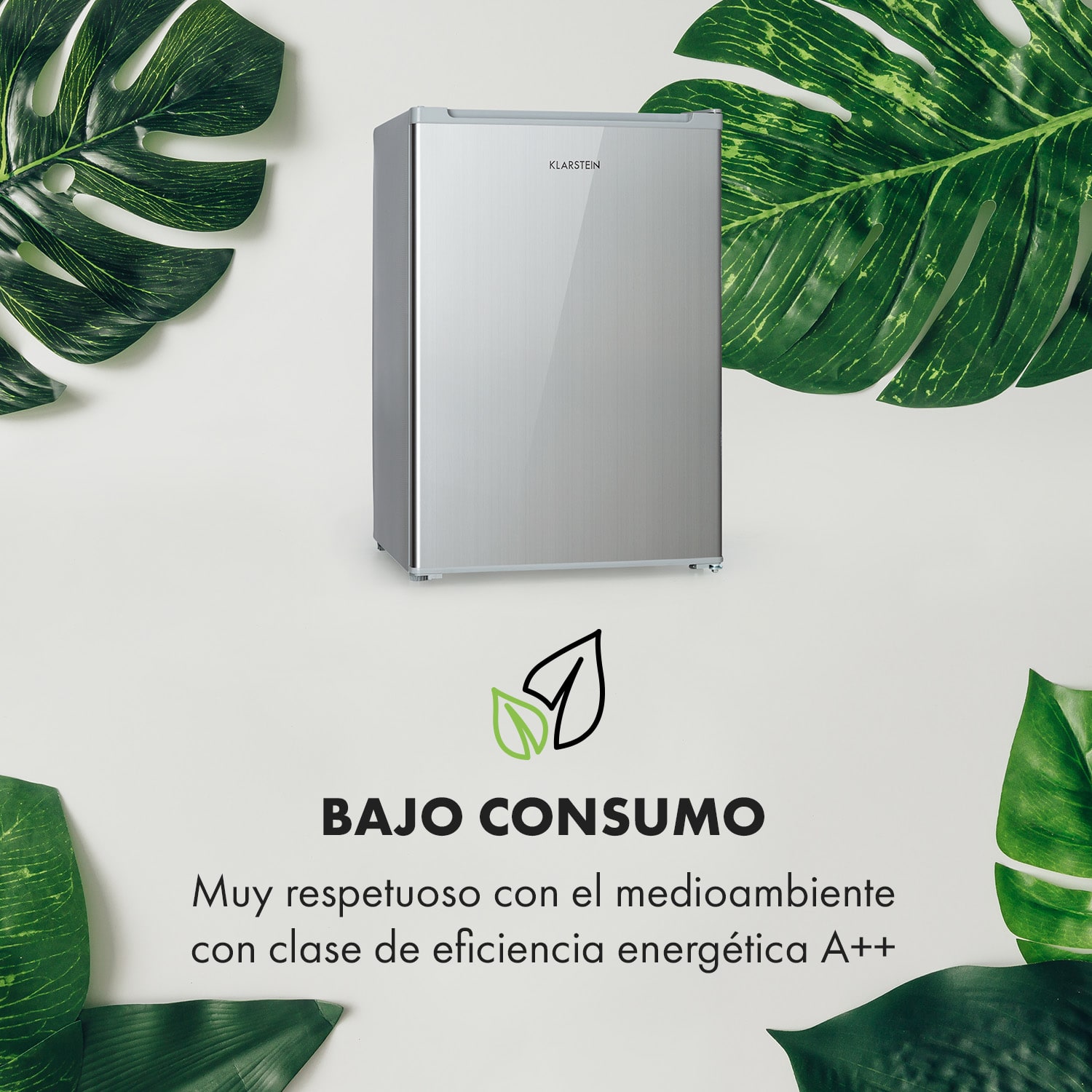 Delaware Frigorífico 75 litros congelador de 4 litros compresión Plata Metálica
