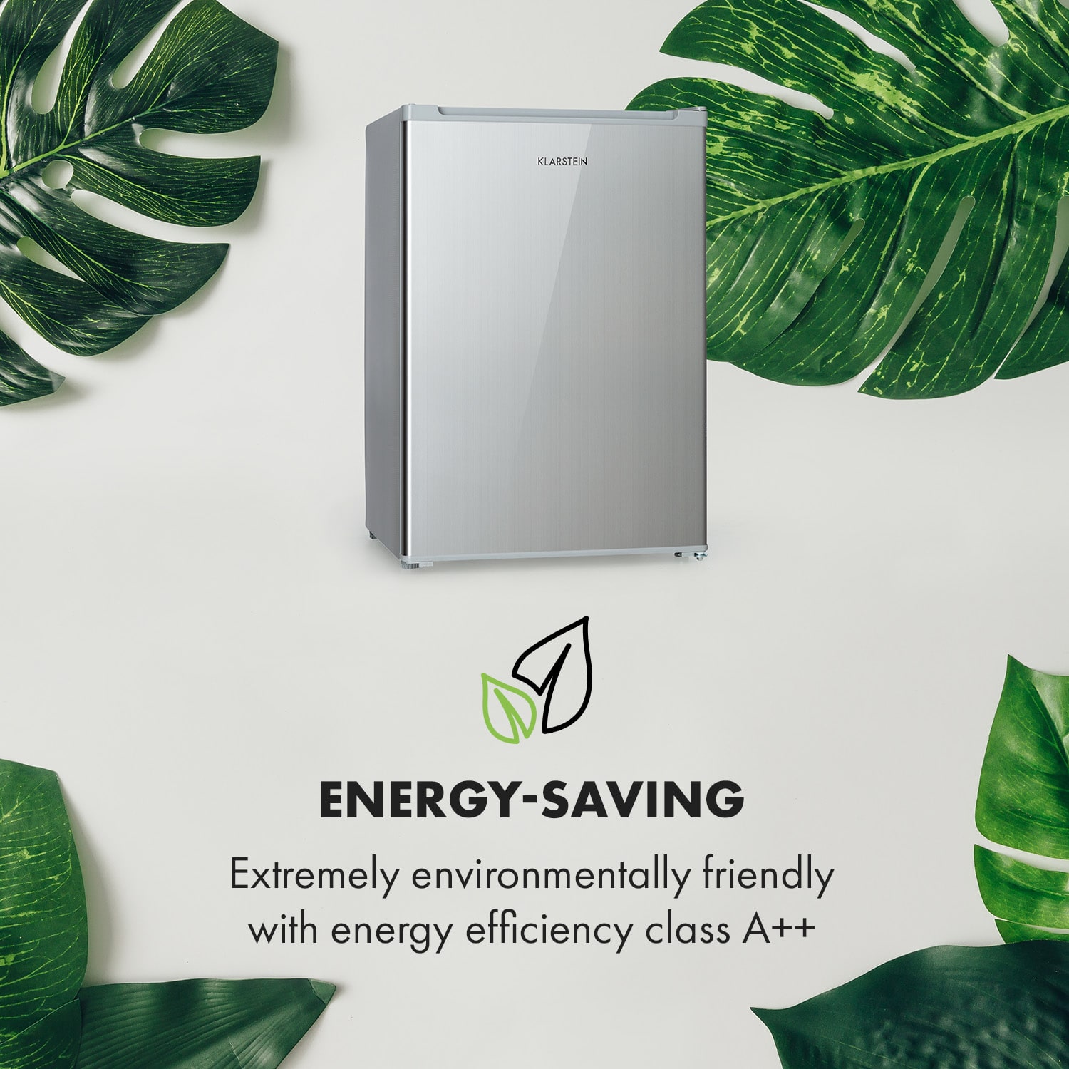 Delaware, hűtőszekrény, 75 liter, 4 liter fagyasztó, E energiahatékonysági osztály, kompresszió hűtés Ezüst metál