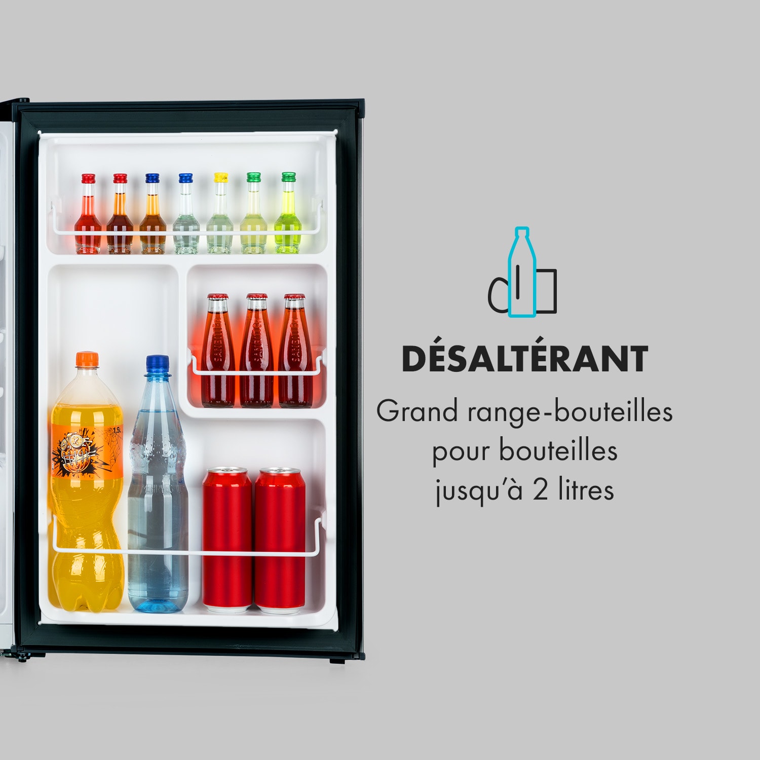 Réfrigérateur Delaware 75 litres Congélateur 4 litres Compression Noir