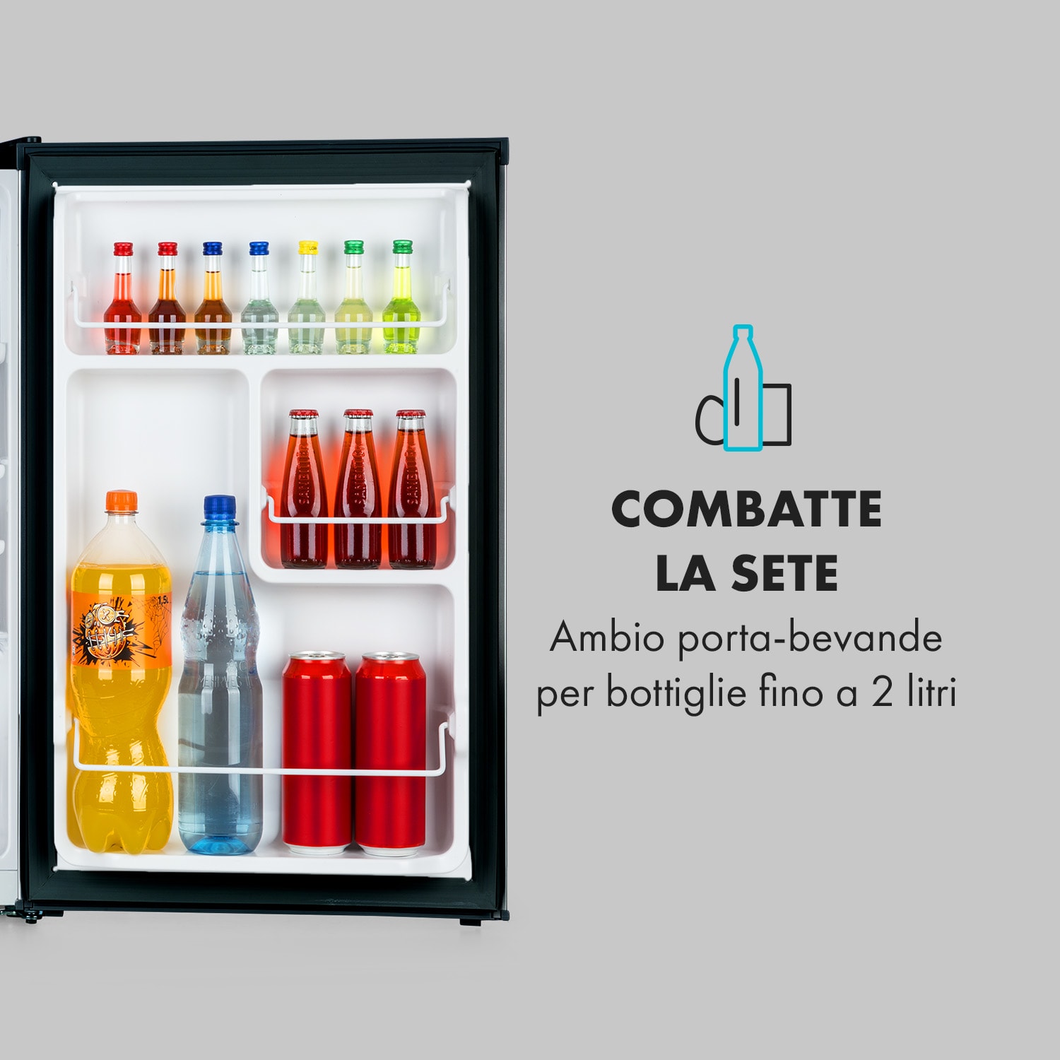 Frigorifero Delaware 75 litri Vano congelato da 4 litri Compressione Nero