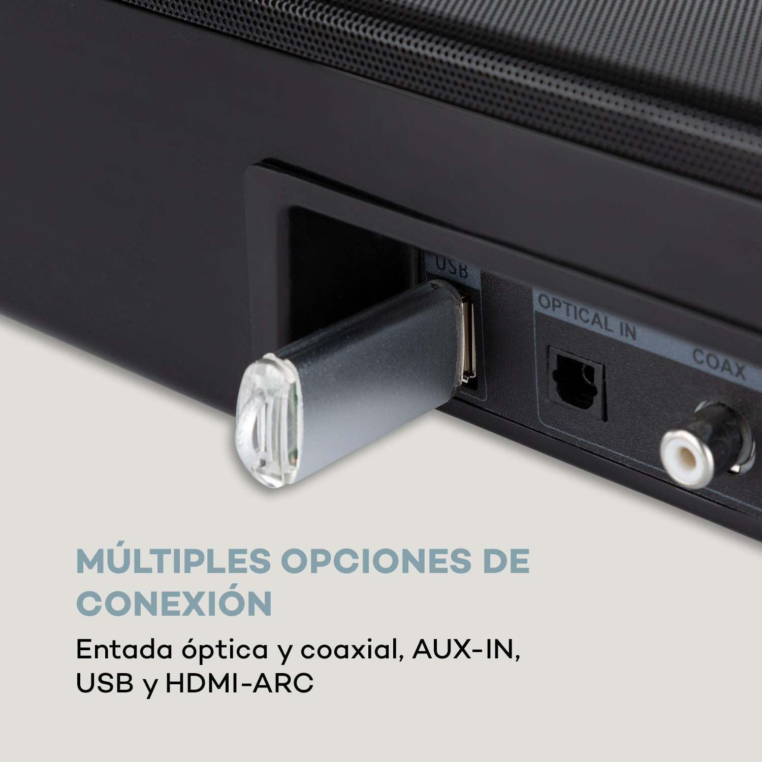 Areal Bar 750 Sistema de sonido 2.1 Barra de sonido Potencia 120 W RMS BT USB Negro 
