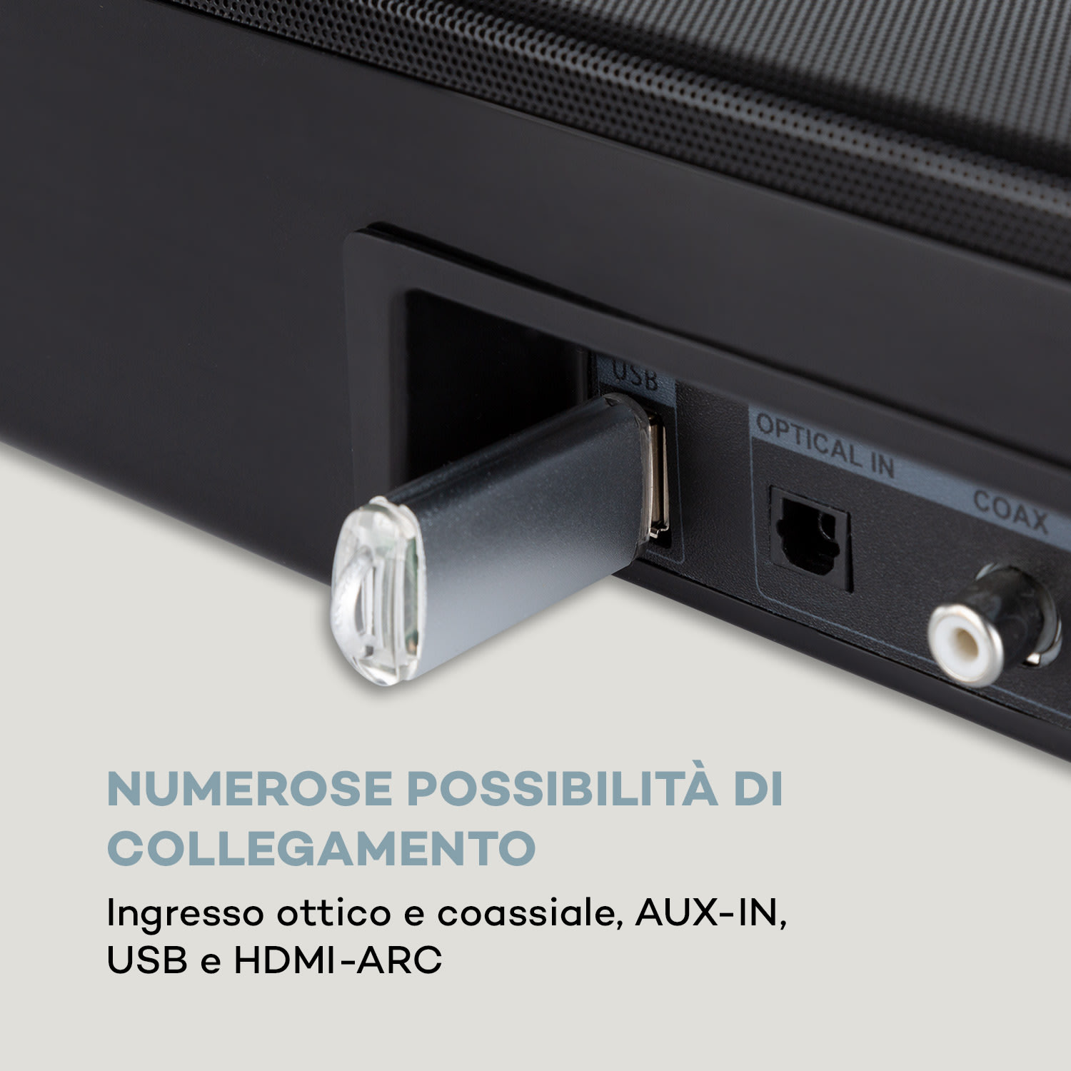 Areal Bar 750 2.1 Sound System Soundbar Potenza RMS 120W BT USB nero 