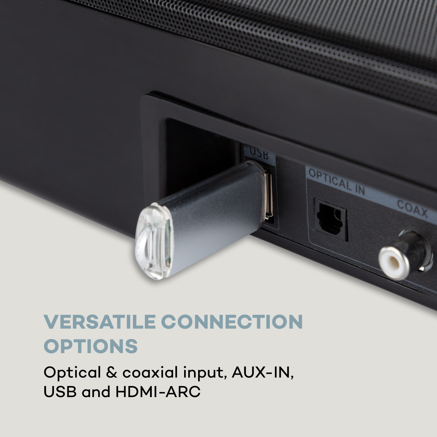 Areal Bar 750 2.1, zvukový systém soundbar, RMS výkon 120 W, BT, USB, černý 