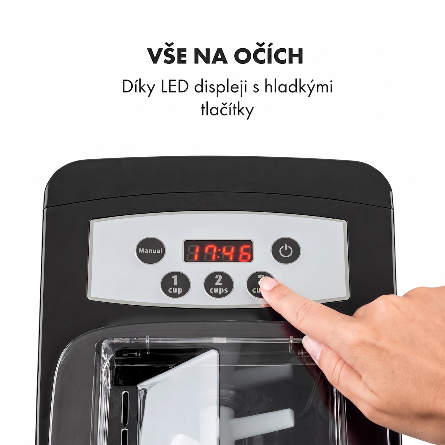 Pastamania, zařízení na výrobu těstovin, 260 W, 7 nástavců, 500 g, 60 dB, LED Černá