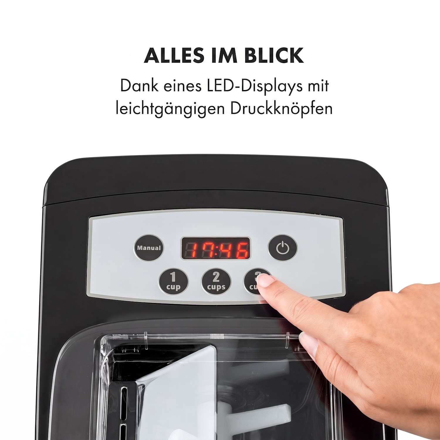 Pastamania Nudelmaschine 260W 7 Aufsätze 500 g 60 dB LED Schwarz