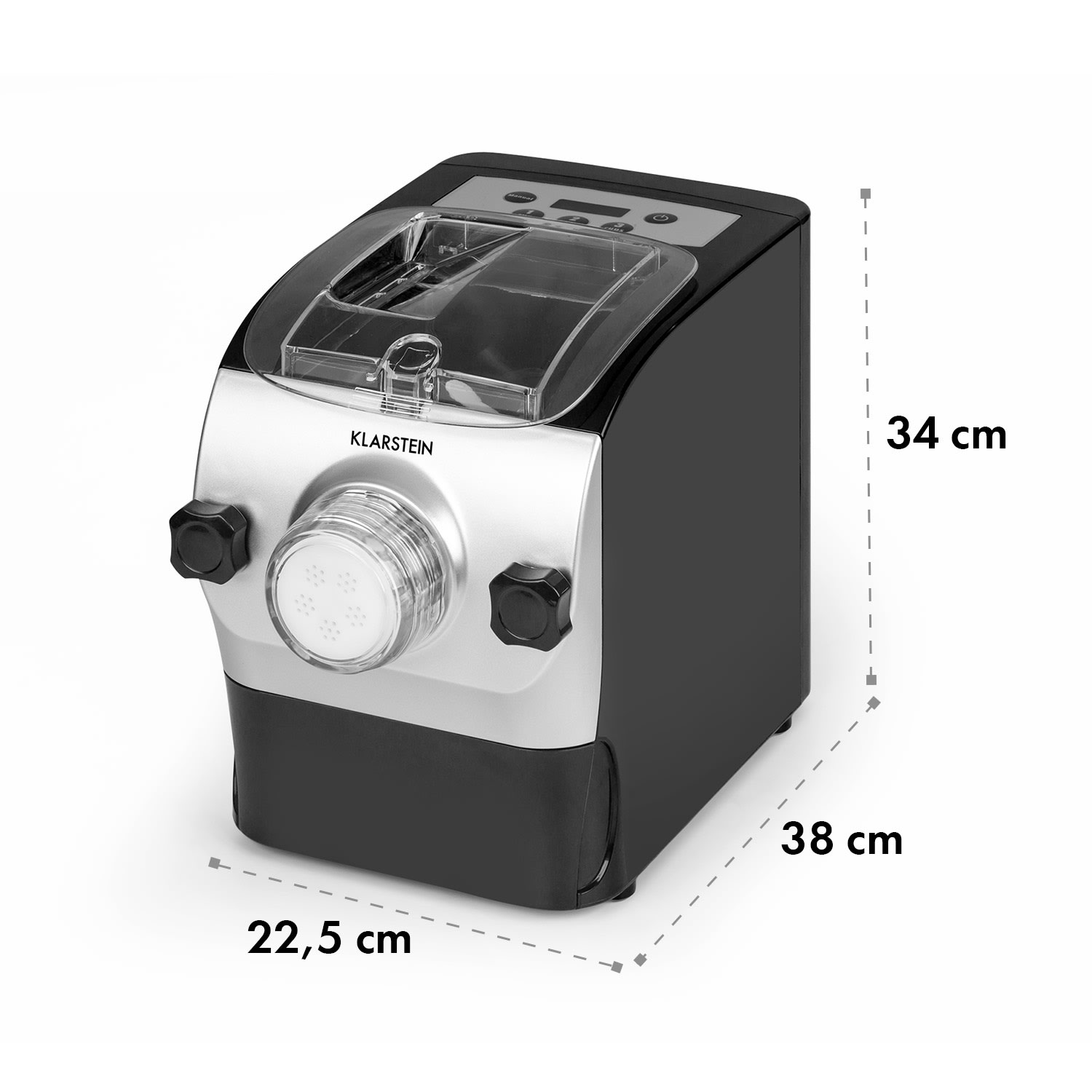 Pastamania Nudelmaschine 260W 7 Aufsätze 500 g 60 dB LED Schwarz