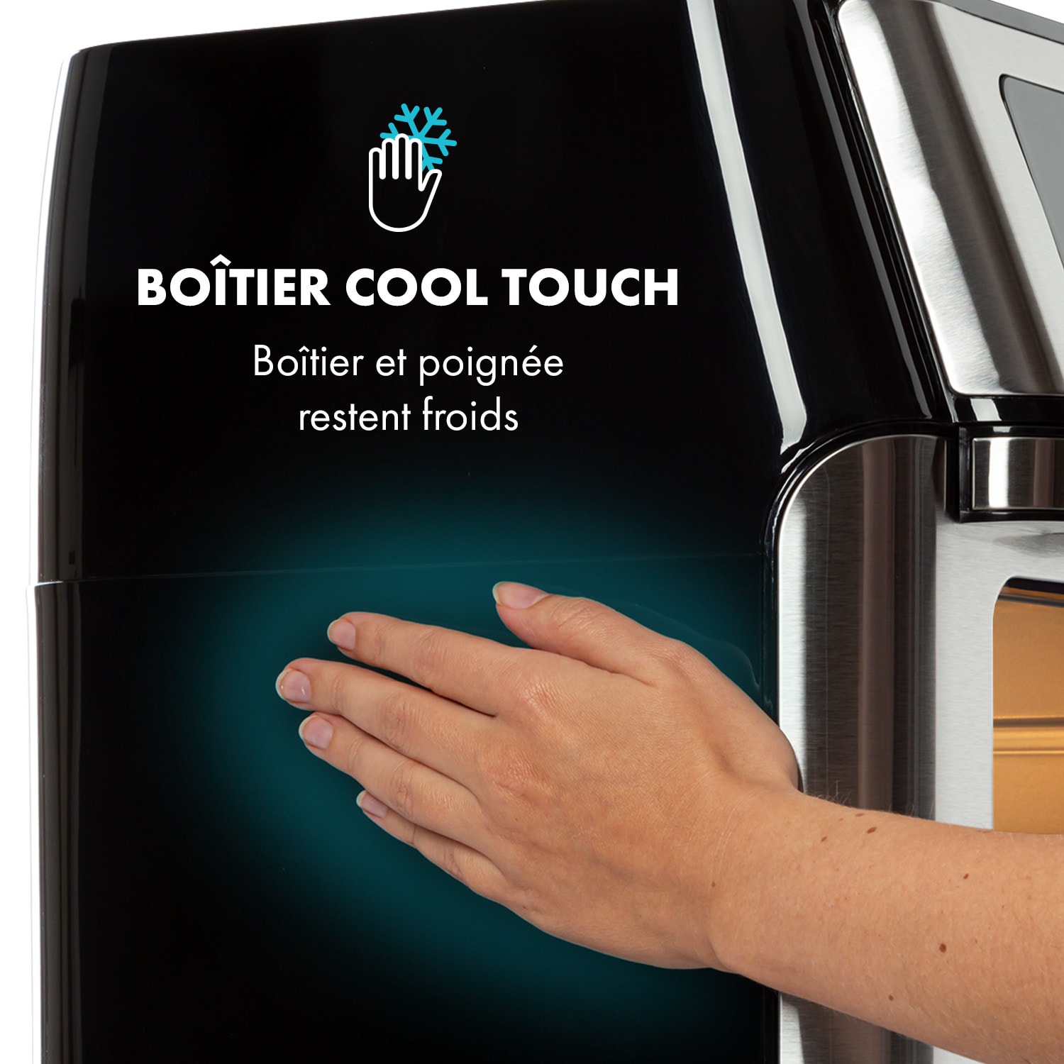 AeroVital Fry Friteuse à air chaud 10L 1500W 9 programmes noir & gris 