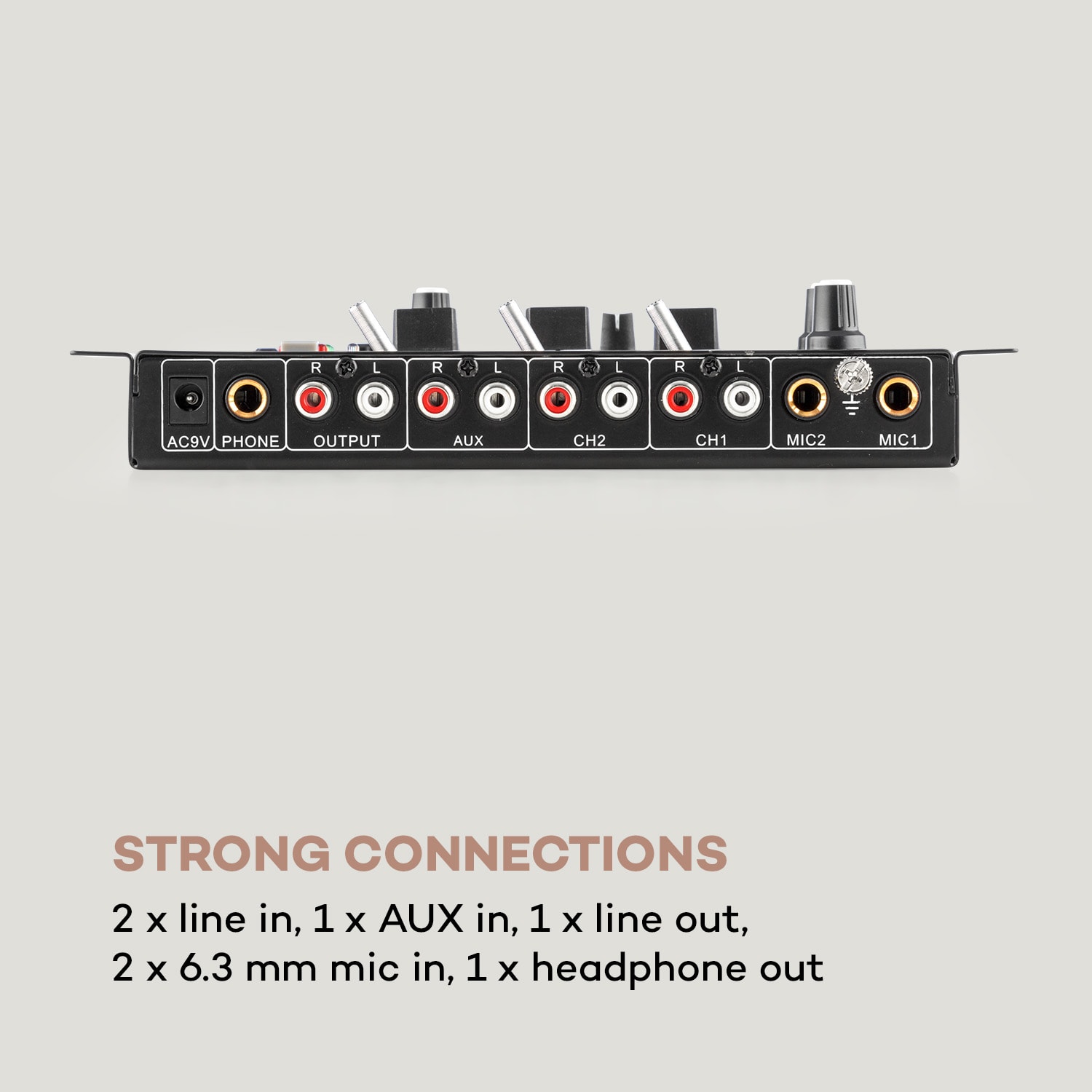 TMX-2211, MKII, DJ-Mixer, 3/2 канала, кросфейдър, talkover, стойка за стойка, черен 