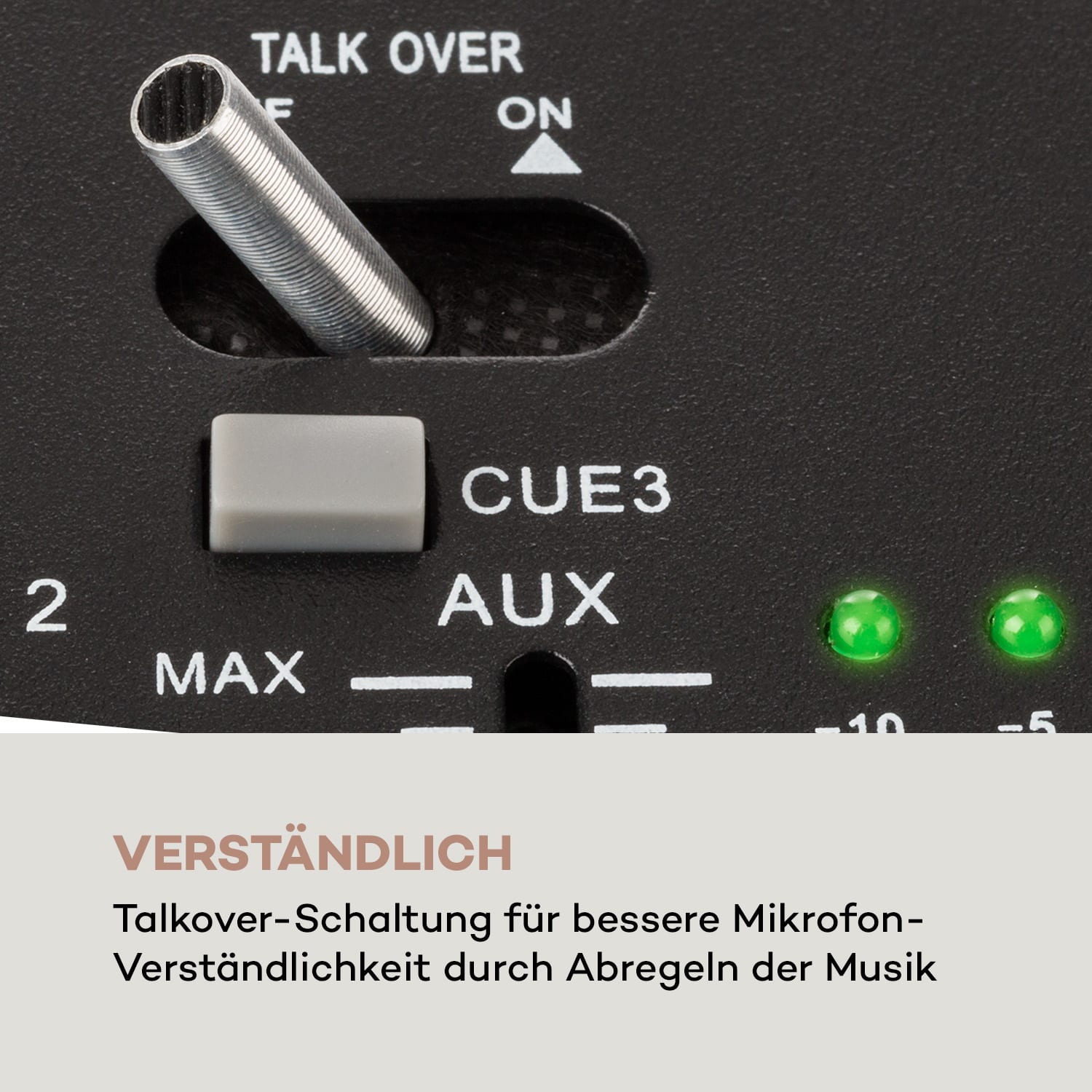 DJ-22BT MKII Mixer 3/2-Kanal-DJ-Mischpult BT 2xUSB Crossfader Talkover Schwarz