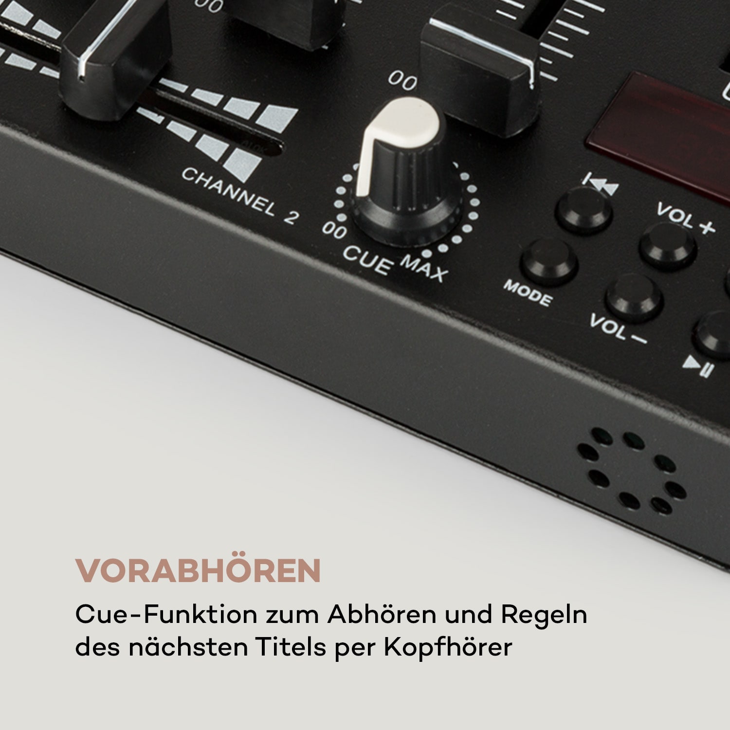 DJ-22BT MKII Mixer 3/2-Kanal-DJ-Mischpult BT 2xUSB Crossfader Talkover Schwarz