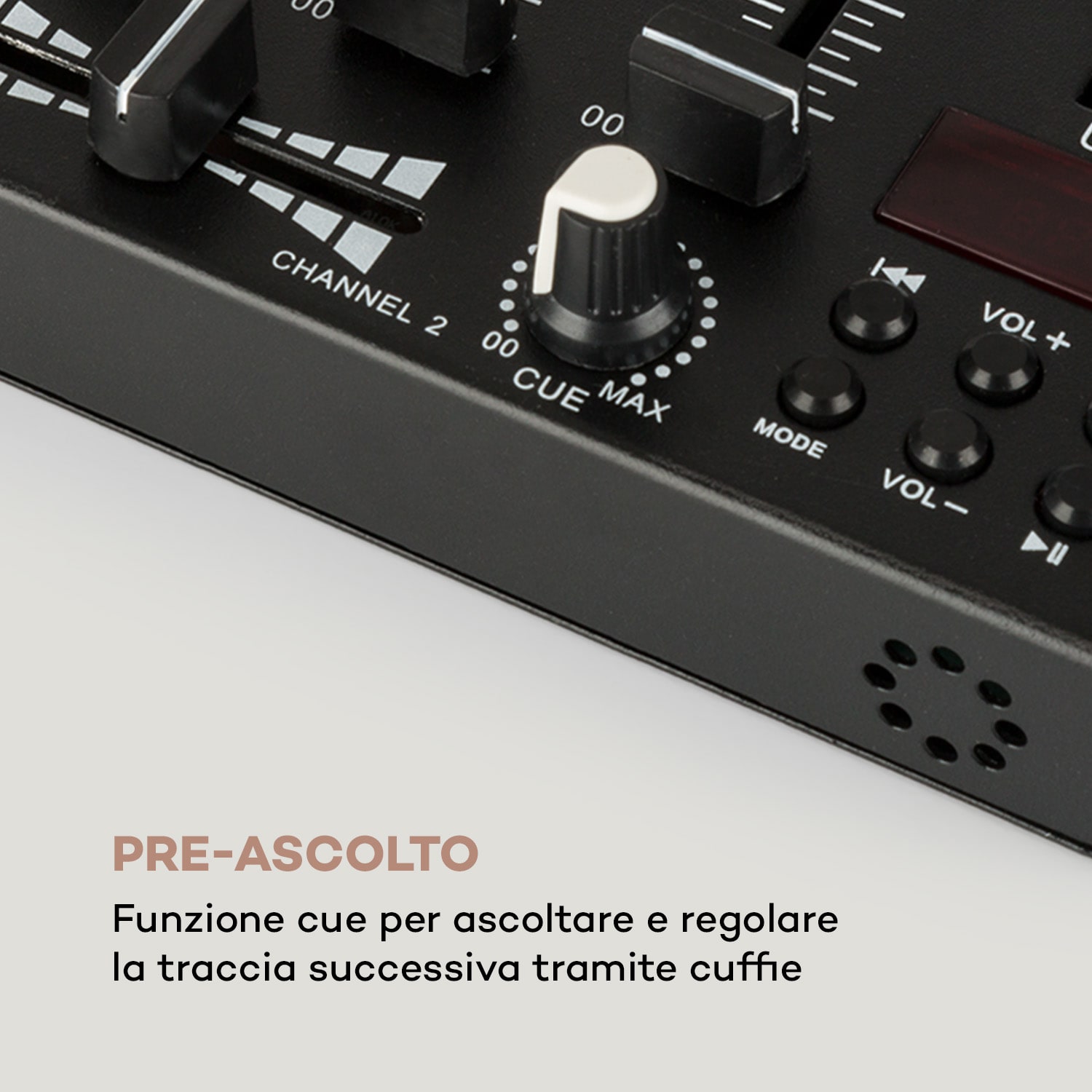 DJ-22BT MKII mixer consolle DJ 3/2 canali BT 2xUSB montaggio su rack nero Nero