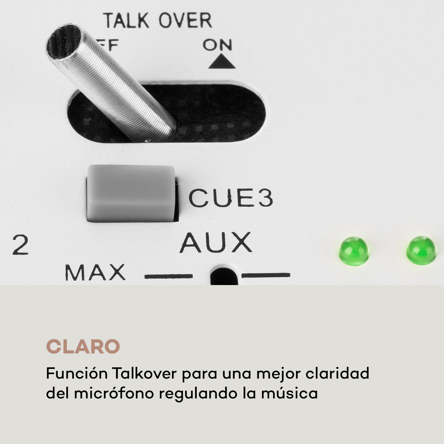 DJ-22BT MKII Consola de mezcla DJ 3/2 Canales BT 2xUSB montaje en rack blanco Blanco