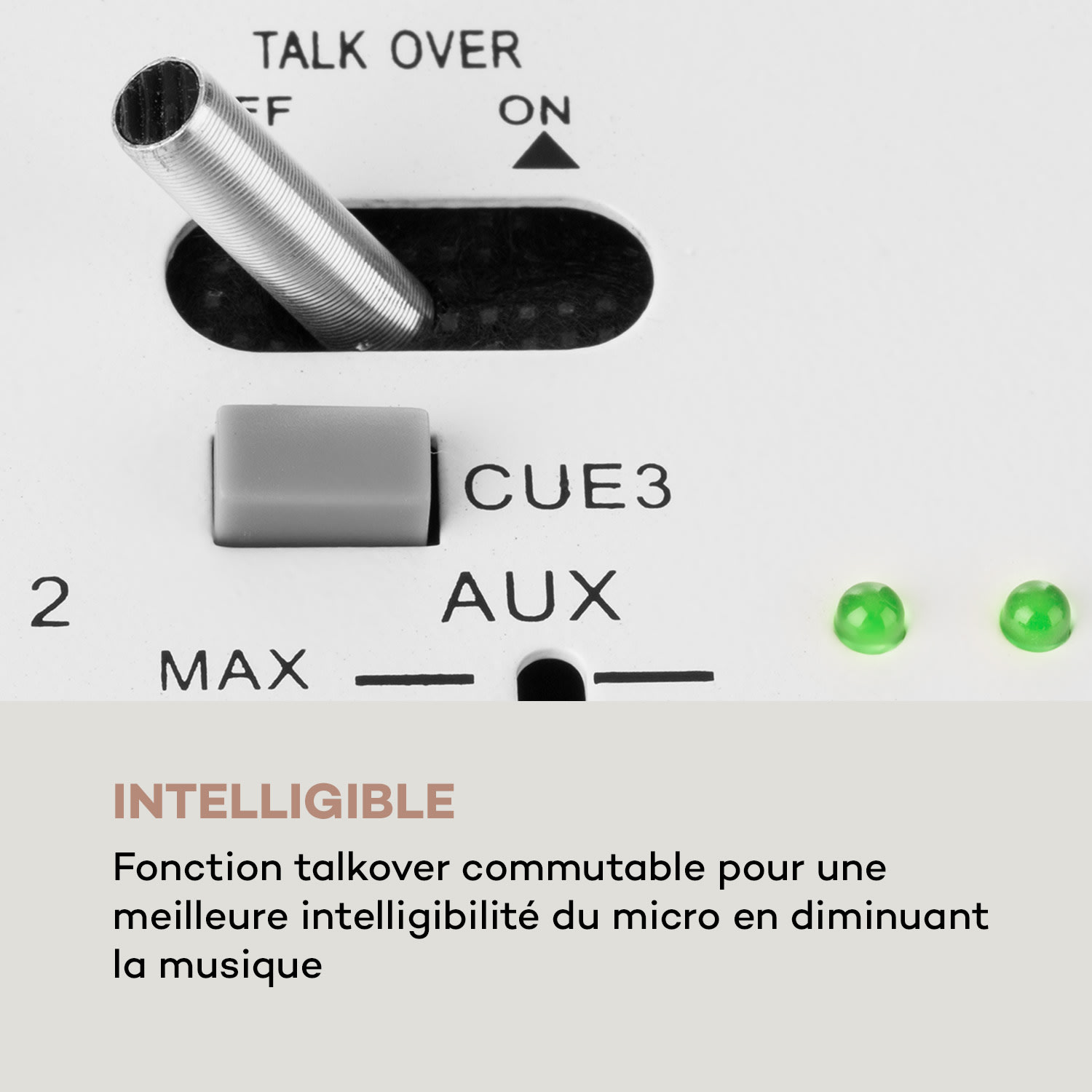 DJ-22BT MKII Table de mixage pour DJ 3/2 canaux BT 2x USB compatible rack blanche Blanc