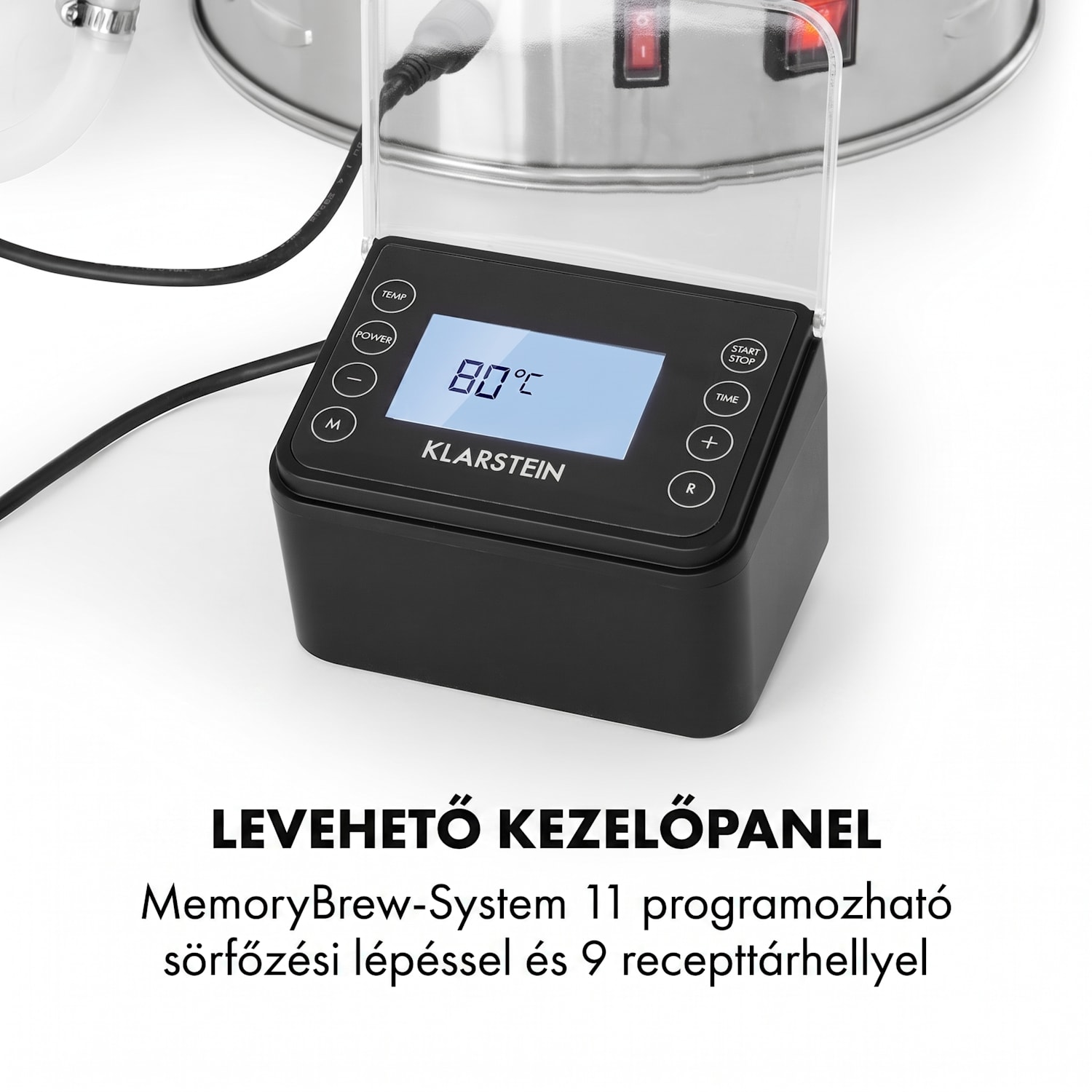 Brauheld Pro, sorfőző üst, 30 l, 2500 W, 30 - 100°C, keverőpumpa, rozsdamentes acél 30 L