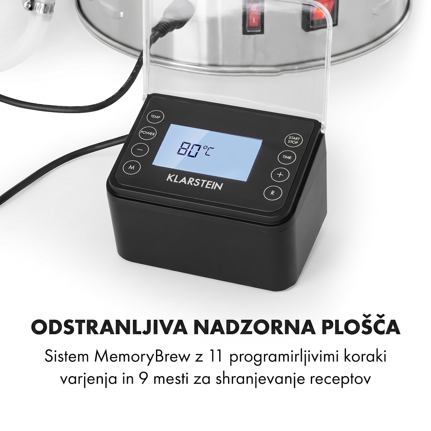 Brauheld Pro, kotel za slad, 2500 W, 30 L, 30 - 100 °C, obtočna črpalka, plemenito jeklo 30 L