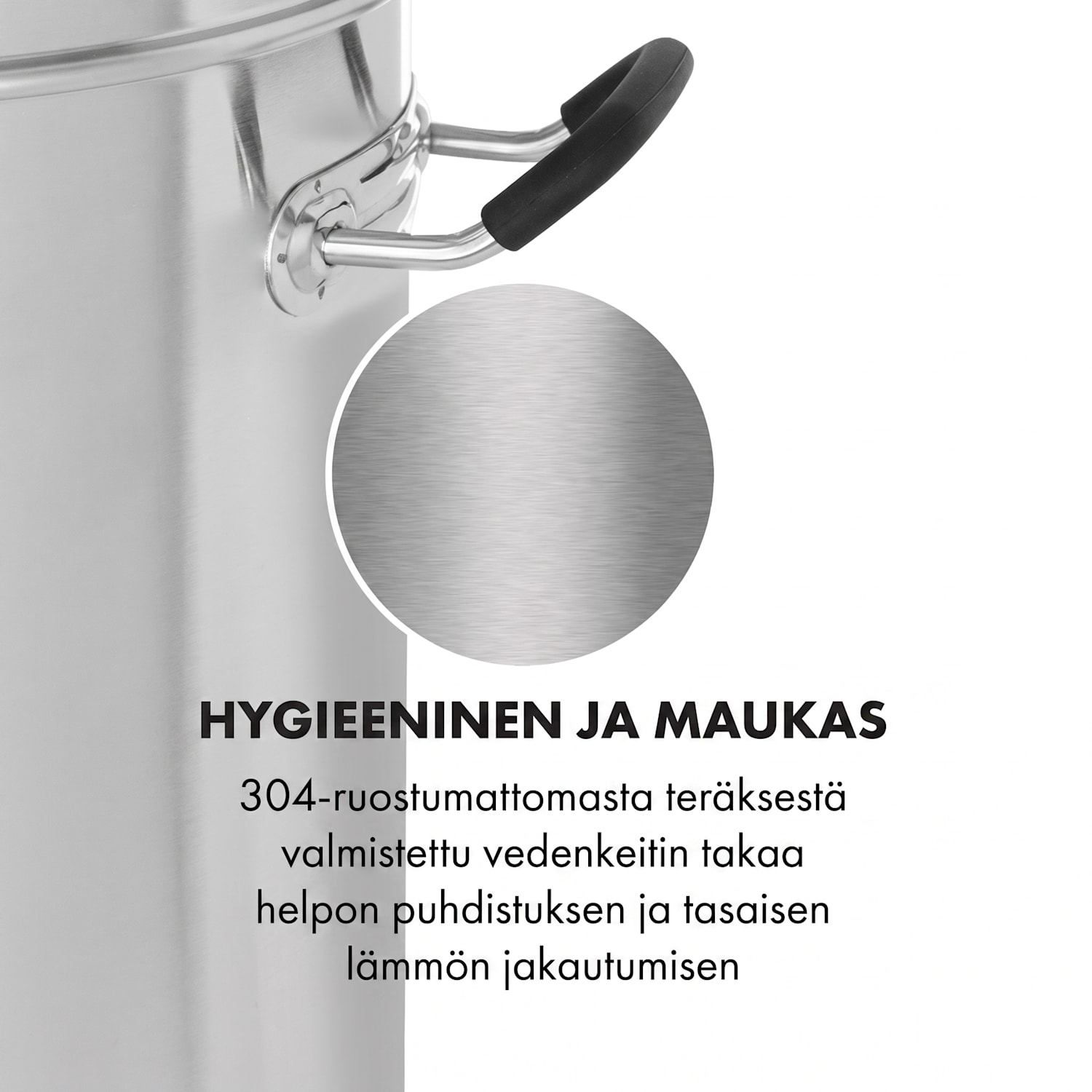 Brauheld Pro -mäskikattila 3300W 45 l 30–100 °C sekoituspumppu ruostumaton teräs 45 L