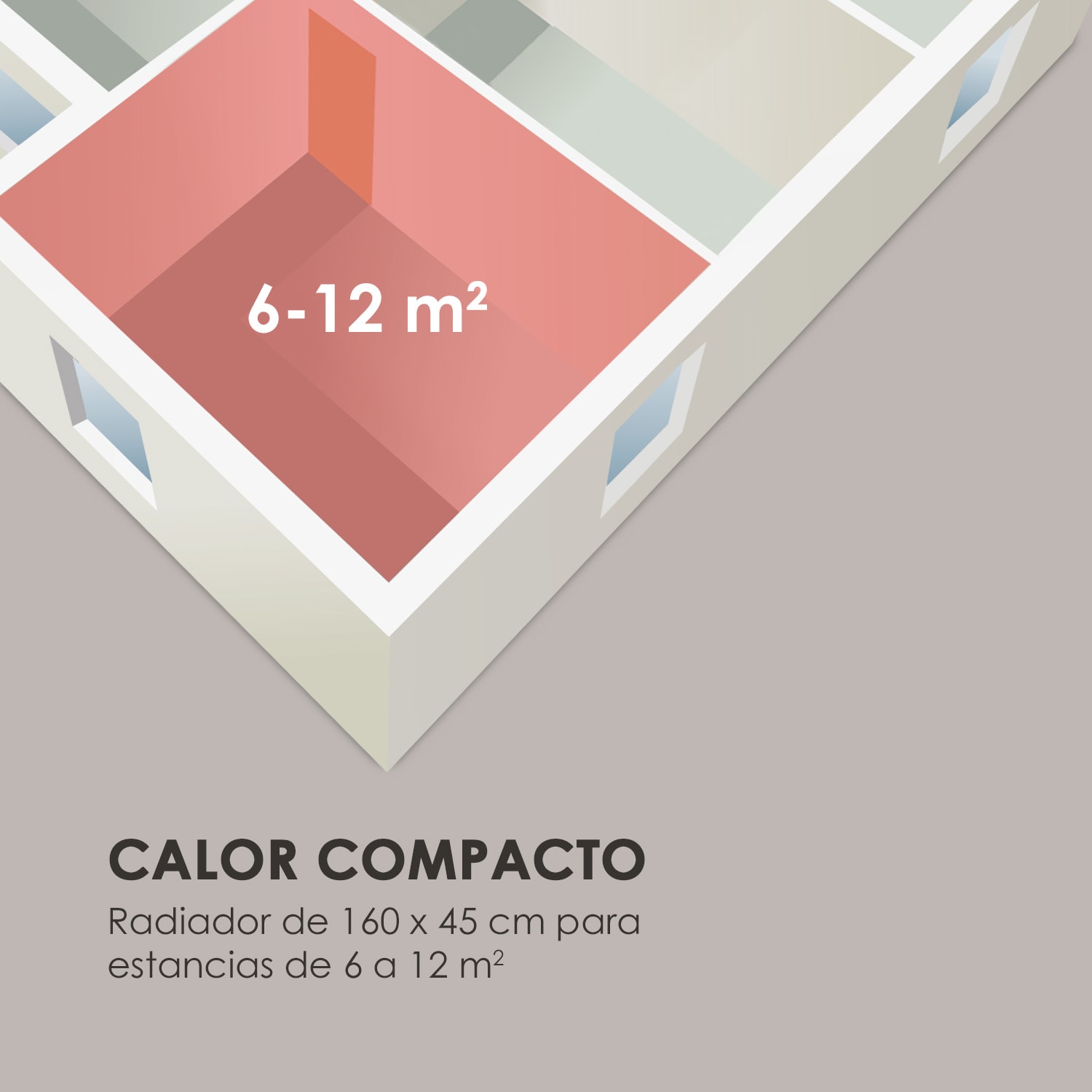 Fino 160 x 60 Radiador de agua de 644W Soporte para toallas 1/2" 6-12m² Gris